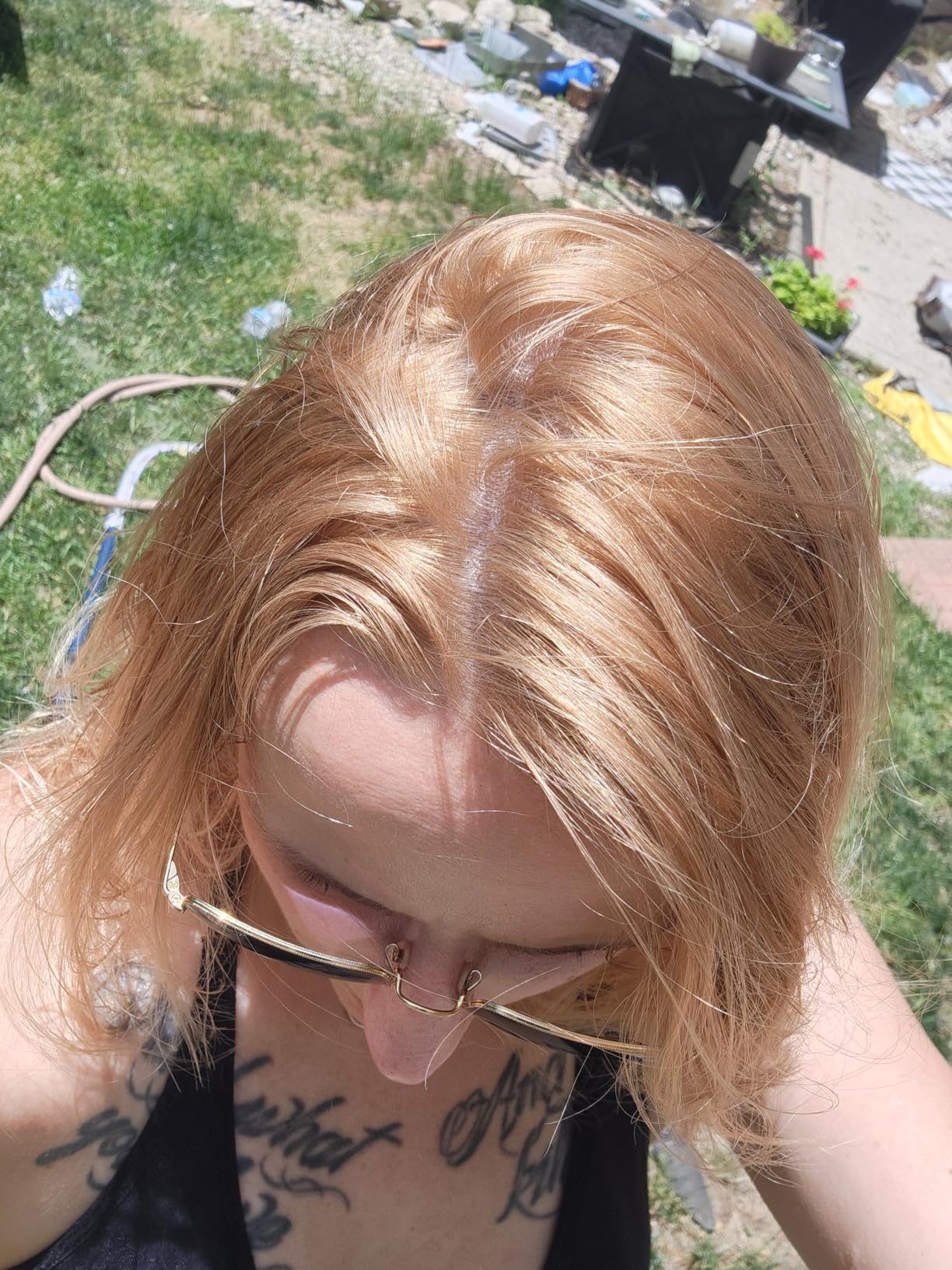 Bold Uniq Purple Hair Mask - Toner For Blonde, Platinum, Bleached, Silver, Gray, Ash & Brassy Hair - Remove Yellow Tones & Condition Dry, Damaged Hair - Cruelty Free & Vegan - 6.76oz customer photo 1
