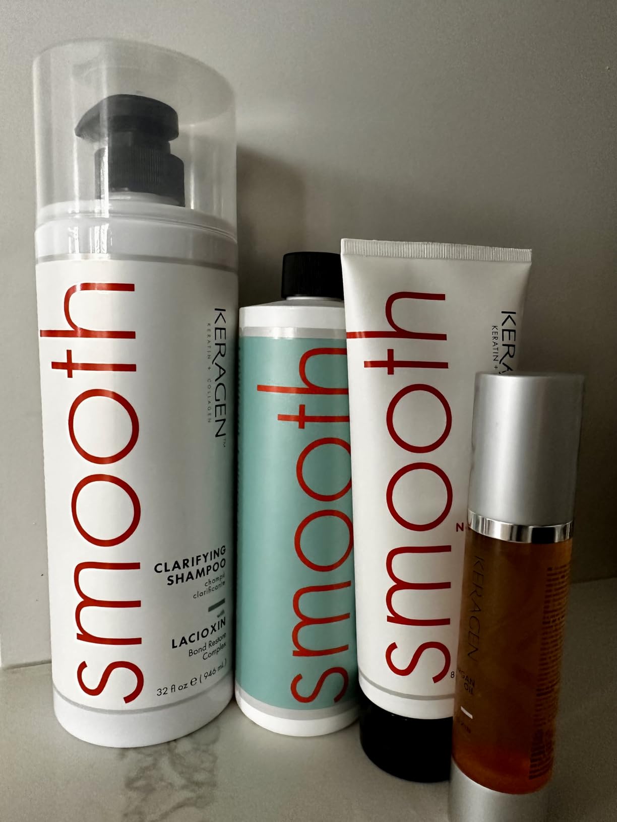 KERAGEN Formaldehyde-Free Hair Smoothing Treatment Kit | At-Home Health-First Transformation for Salon-Quality, 16 Weeks Frizz-Free Smoothness 16 Oz customer photo 1