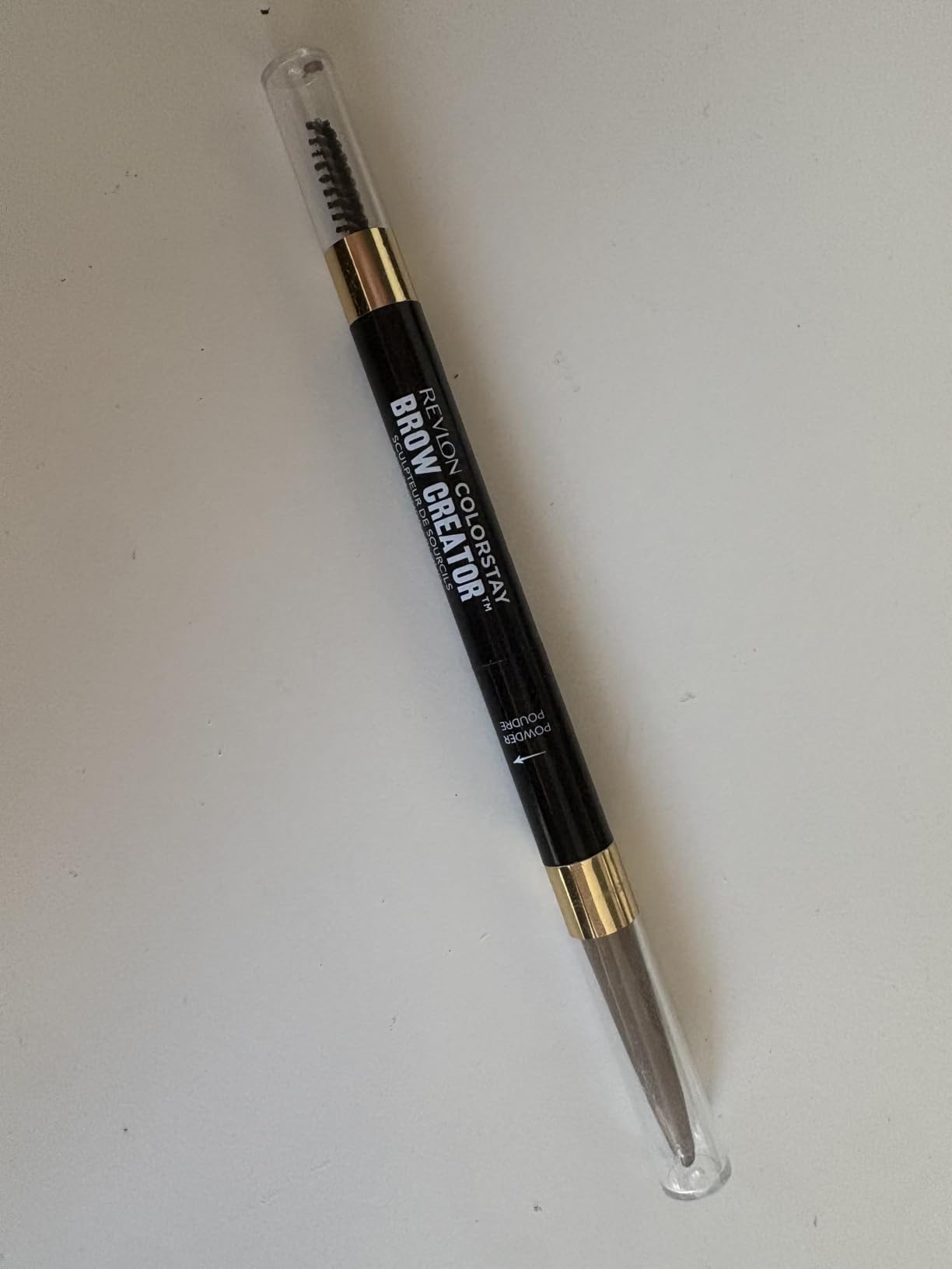 Revlon ColorStay Brow Creator, 2-in-1 Precise Eyebrow Pencil & Powder with Spoolie Brush, Waterproof & Long Lasting, 610 Dark Brown, 0.003 oz customer photo 2
