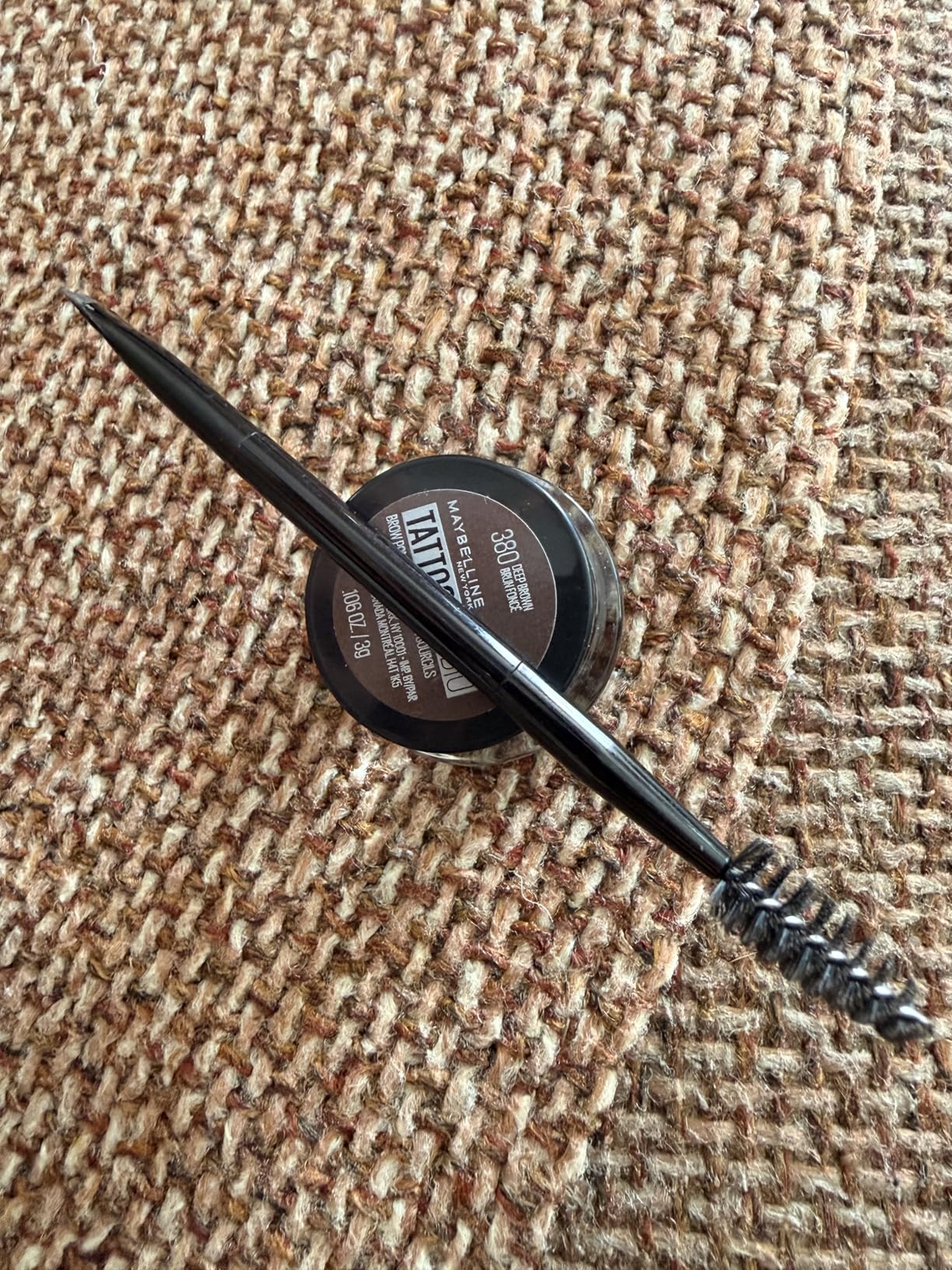 Maybelline TattooStudio Brow Pomade Long Lasting, Buildable, Eyebrow Makeup, Medium Brown, 1 Count customer photo 2