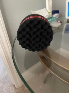 Small and Big Hole Hair Sponge Brush | for Twist Dreads Locking Afro Curl Brush Barber 2 PCS customer photo 2