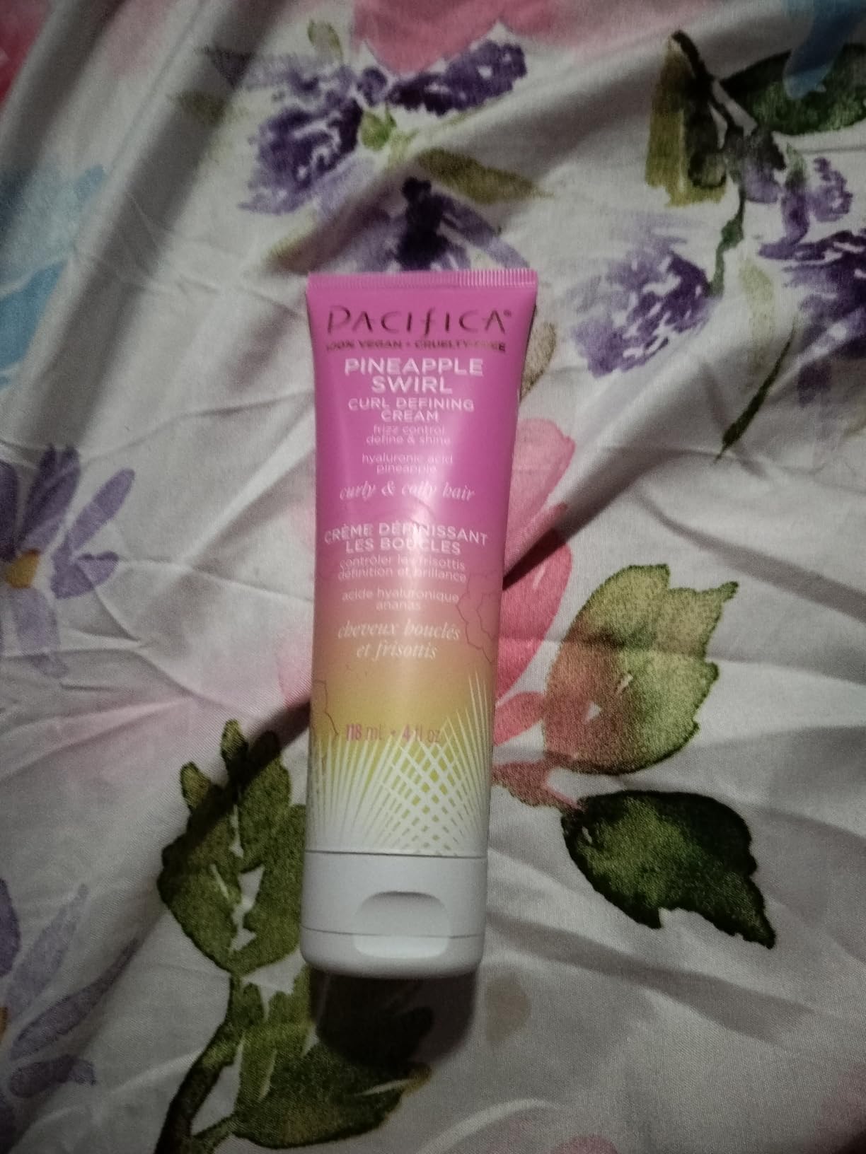 Pacifica Pineapple Swirl Curl Defining Cream - Bounce, Frizz Control & Curl Enhancer Styling Cream for Curly Hair & Wavy Hair, Coconut Oil & Hyaluronic Acid, No-Crunch Hold, 4-oz customer photo 2