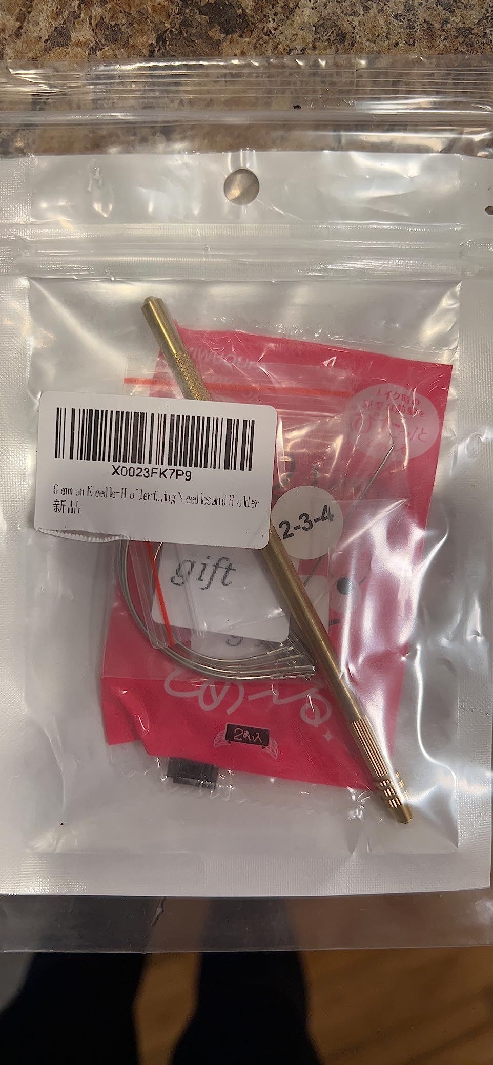 1 Piece German Hair Ventilating Needle + 1 Brass Holder for Lace Wig Making customer photo 2