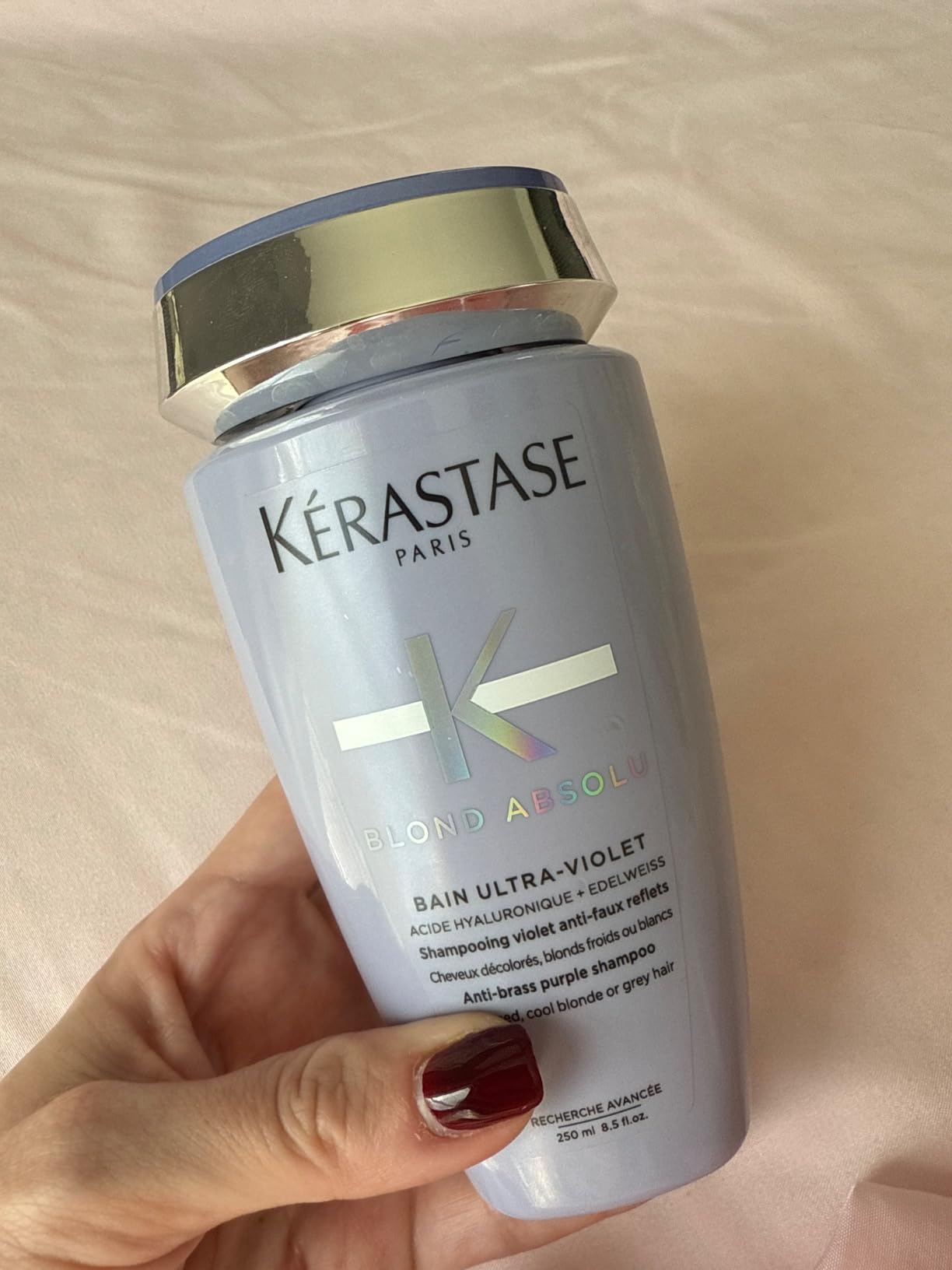KERASTASE Blond Absolu Bain Ultra-Violet Shampoo - Neutralizes Brassy Undertones, With Blue and Violet Pigments, Restores Shine and Softness customer photo 2