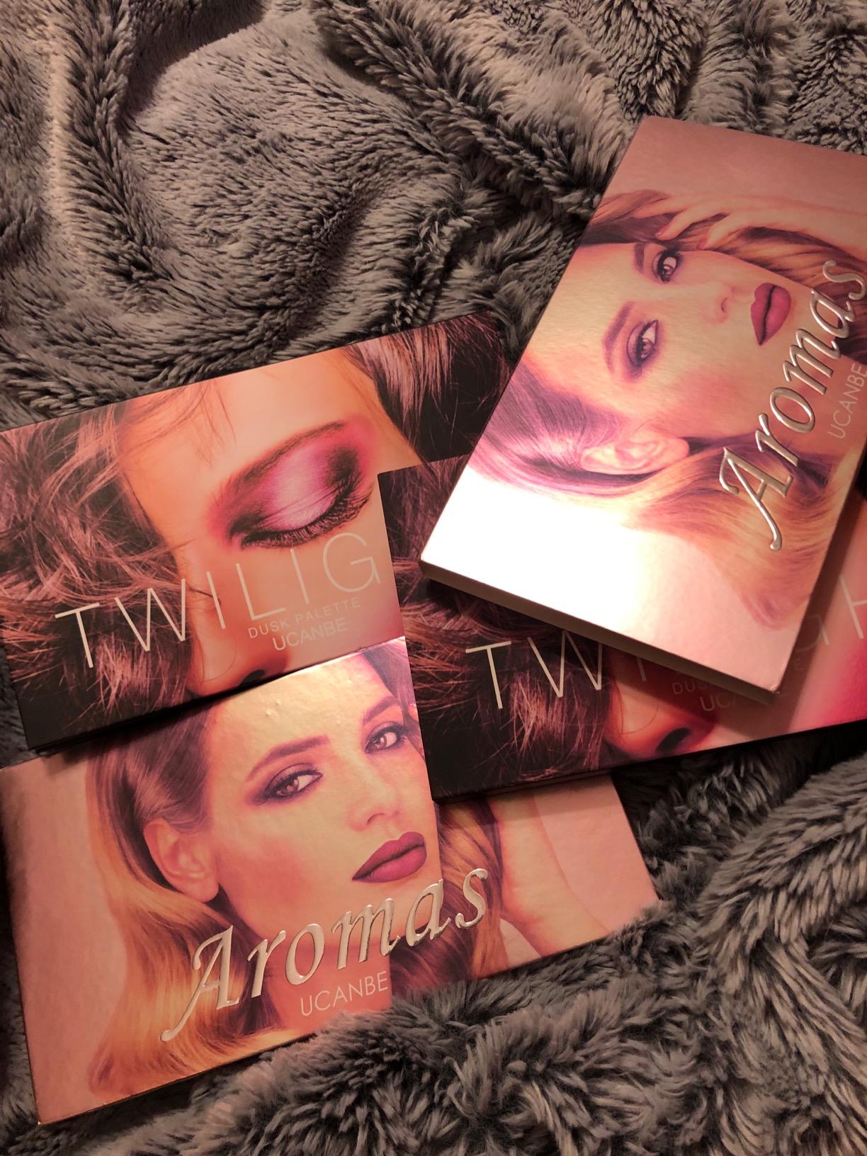 UCANBE 2Pcs Twilight Dusk & Aromas Nude Eyeshadow Palette Makeup Set, Matte Shimmer Glitter Pressed Pearl All Highly Pigmented Blending Powder, Natural Velvet Texture Eye Shadow Kit customer photo 2