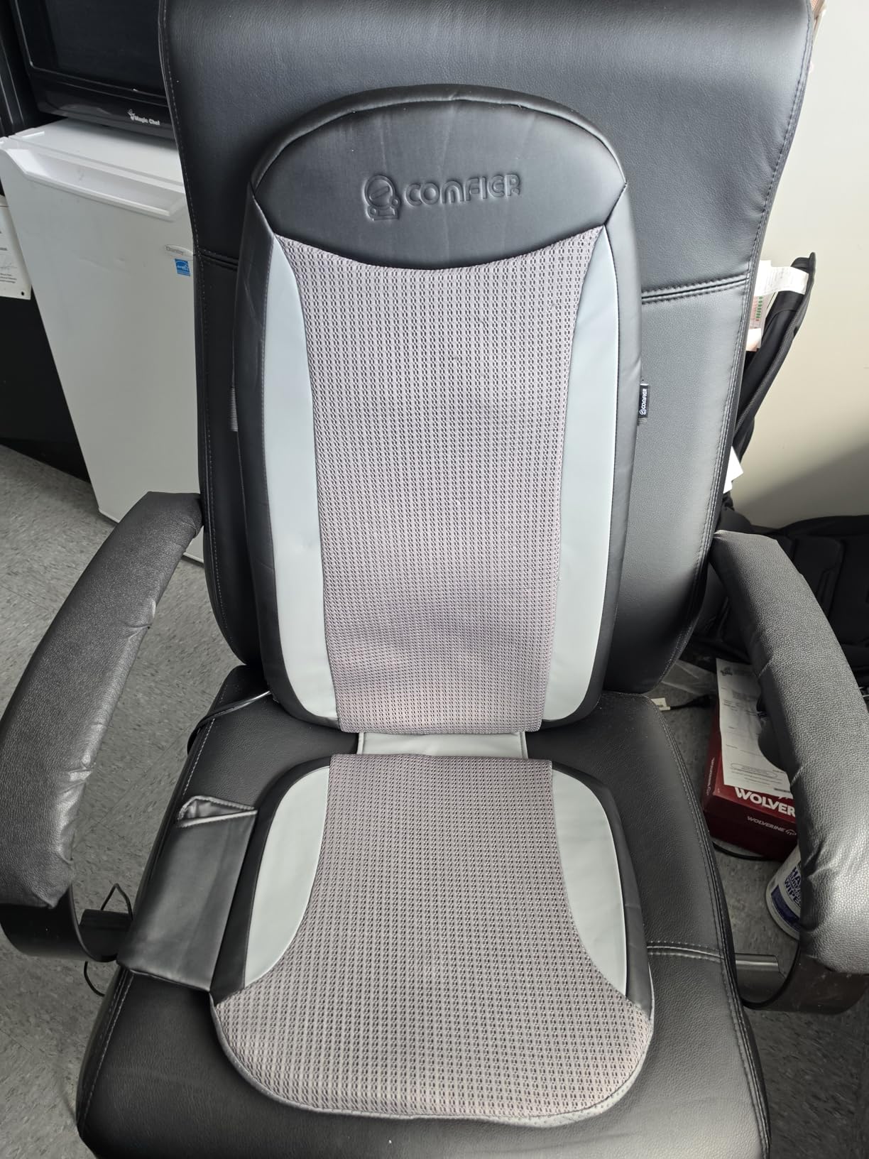 COMFIER Shiatsu Back Massager with Heat,Deep Tissue Kneading Massage Seat Cushion,Massage Chair Pad for Full Back,Body Massager for Home or Office Chair use, Gift for Men,Women customer photo 2