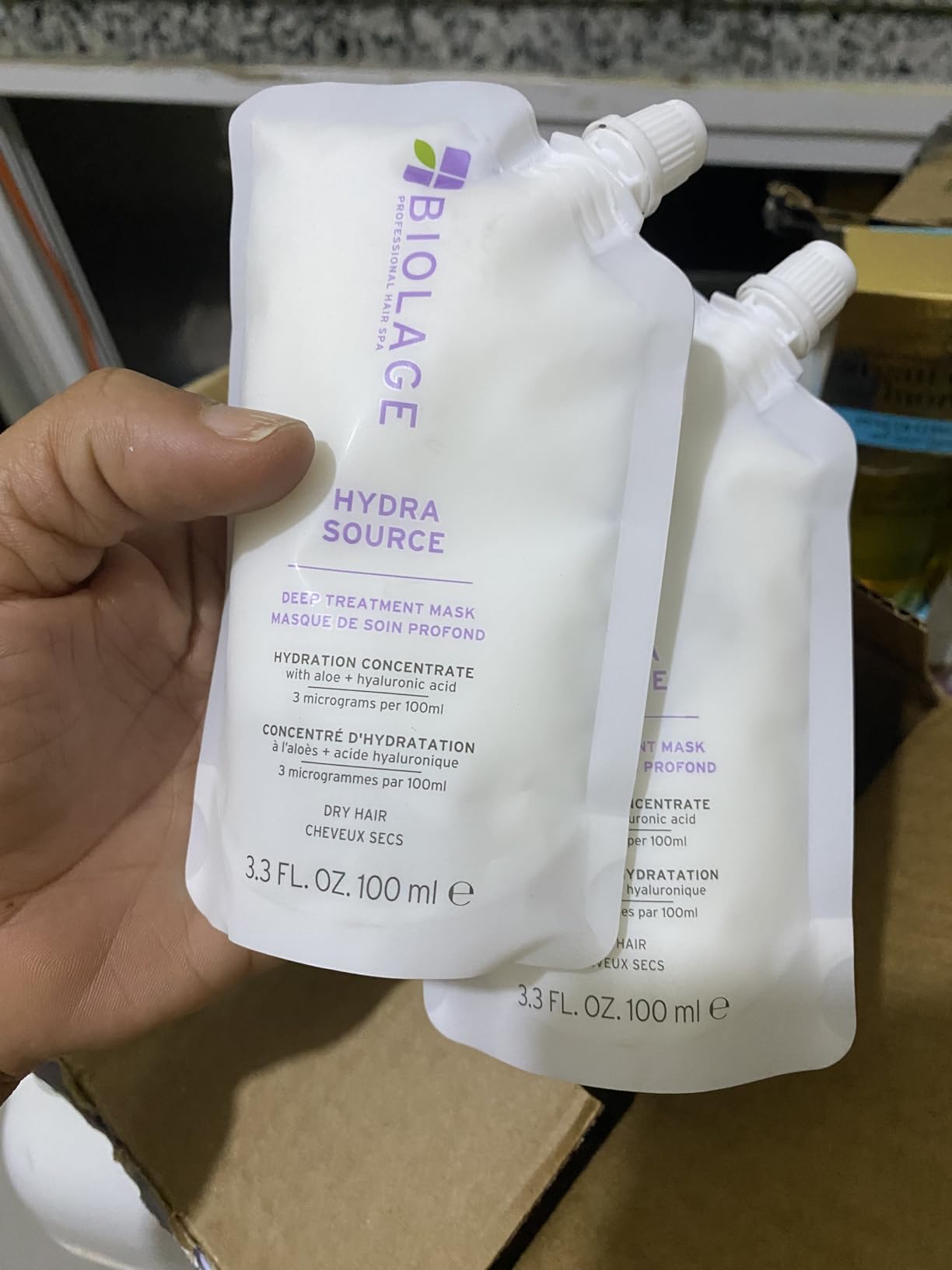 Biolage Hydra Source Deep Treatment Mask - Nourishes & Smooths, For Dry Hair, Infused with Micro-Filtered Aloe Vera & Fermented Hyaluronic Acid customer photo 1