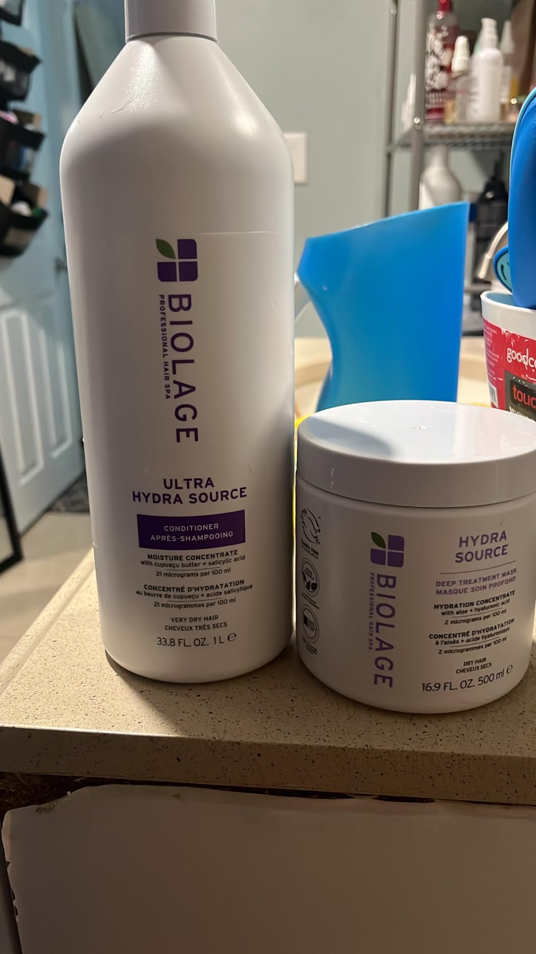 Biolage Hydra Source Deep Treatment Mask - Nourishes & Smooths, For Dry Hair, Infused with Micro-Filtered Aloe Vera & Fermented Hyaluronic Acid customer photo 2