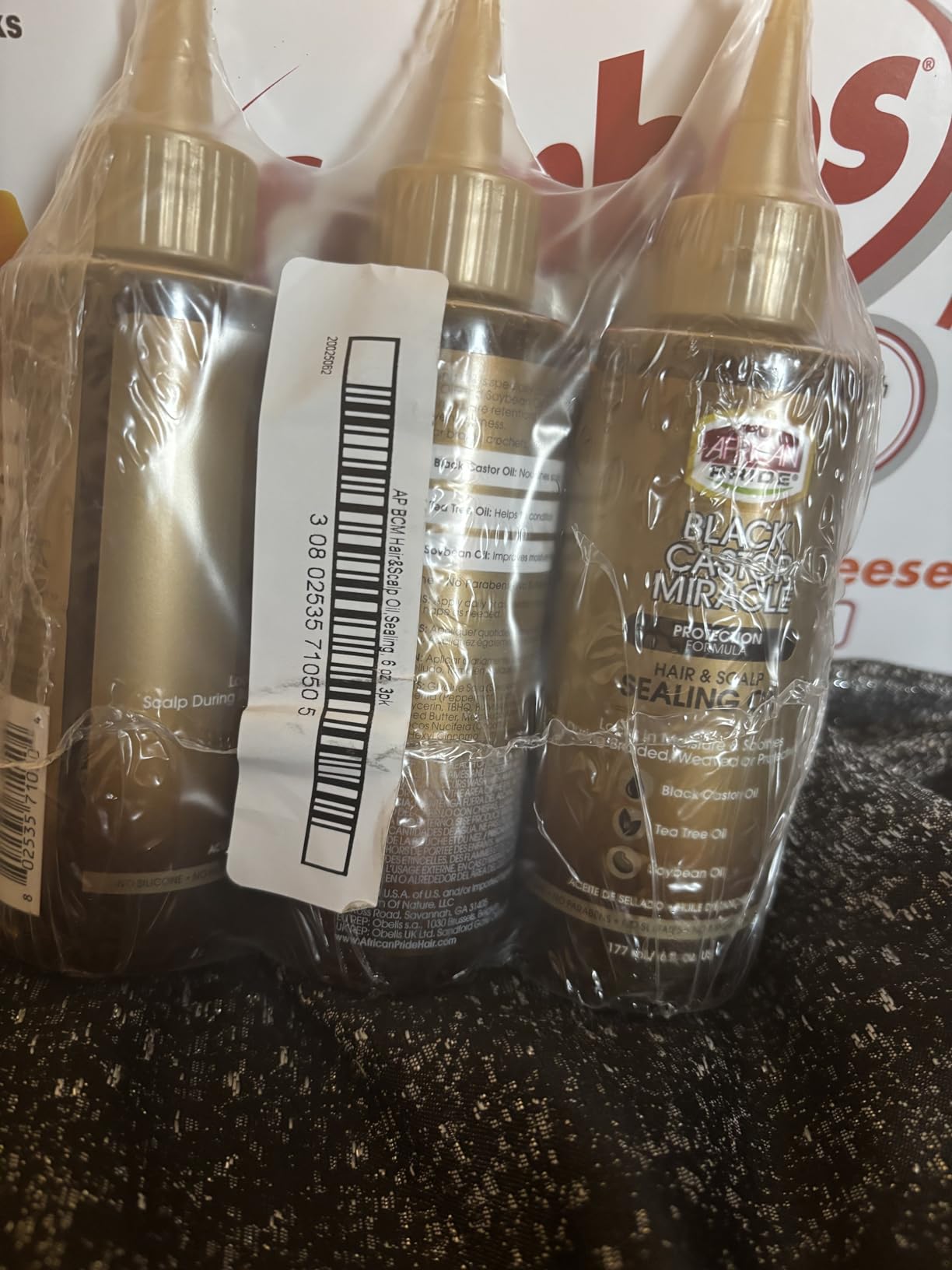 African Pride Black Castor Miracle Hair & Scalp Sealing Oil - Hair Oil with Black Castor, Tea Tree & Soybean Oil for Moisture Lock, Scalp Relief & Growth Support | 6oz customer photo 1
