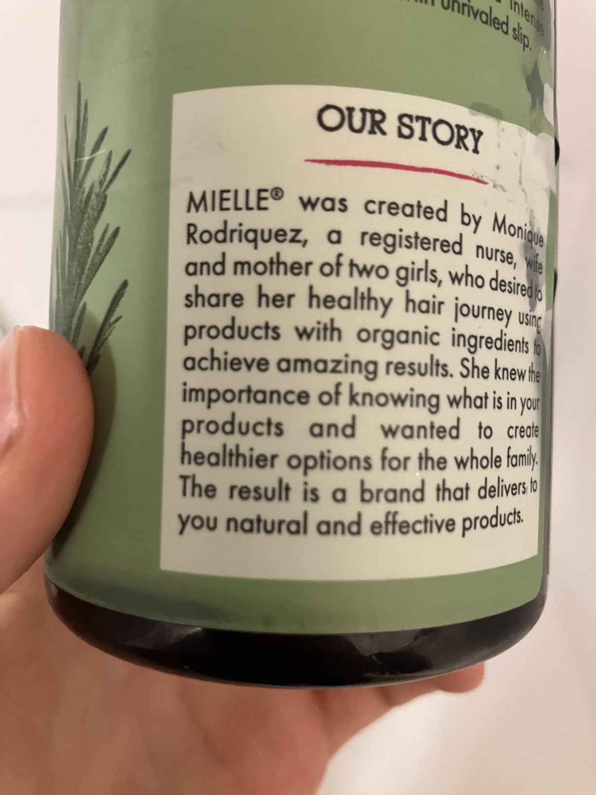 Mielle Organics Rosemary Mint Hair Strengthening Biotin Shampoo - Moisturizing Hair Shampoo for Women and Men to Gently Cleanse, Repair & Protect Strands (12 oz) customer photo 1
