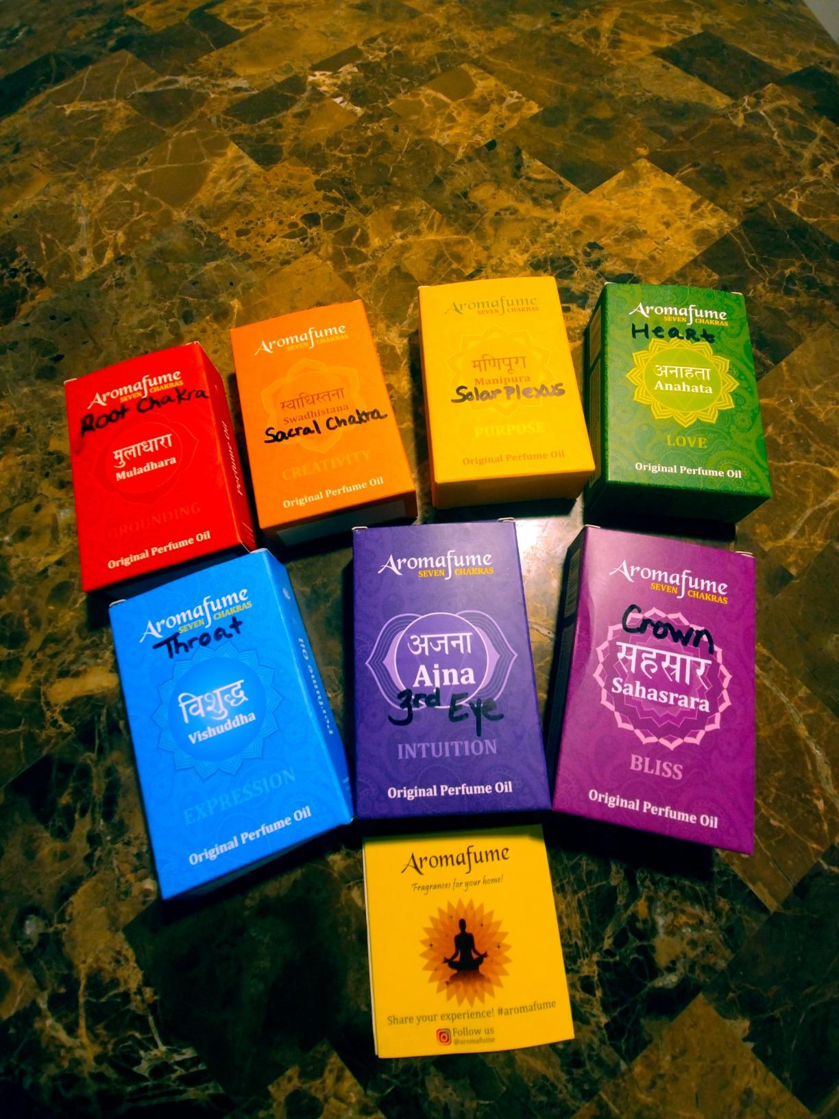 7 Chakra Essential Oil Roll-On Blend Gift Set by Aromafume | 7x 6ml/0.2 fl oz | Aromatherapy Oils for Meditation, Chakra Balance | Yoga & Reiki Gifts | Essential Oil Set for Plexus, Root Chakra & more customer photo 2