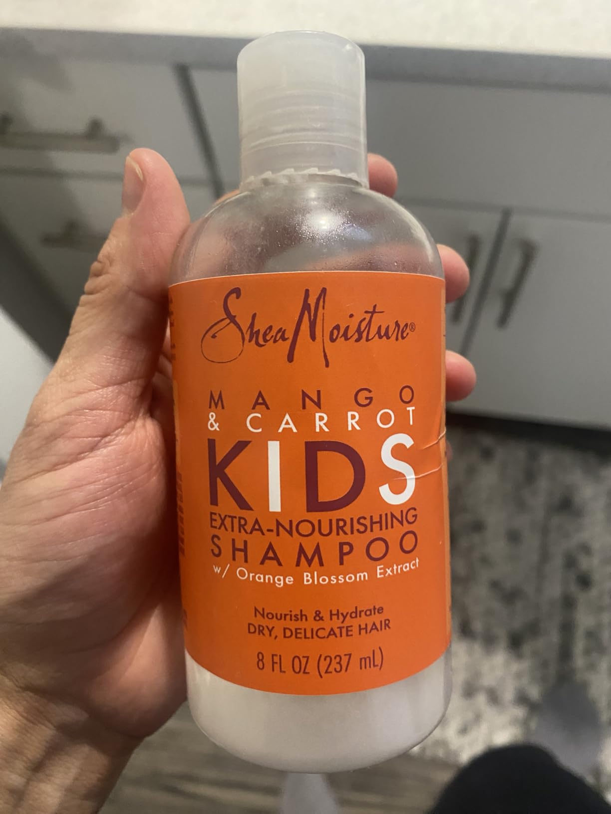 SheaMoisture Kids Shampoo, Extra-Nourishing Mango & Carrot Shampoo with Shea Butter, 8 oz customer photo 2