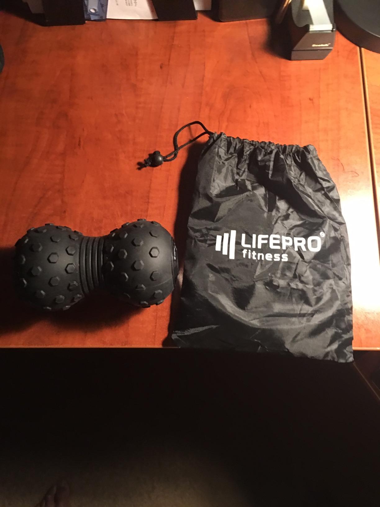 LifePro Velocity Vibrating Peanut Massage Ball with 4-Speed Vibration Modes | Rechargeable, Auto Shutoff, LED Battery Indicator - Double Lacrosse Ball for Deep Tissue Massage, Back, Waist & Feet Wellness customer photo 2