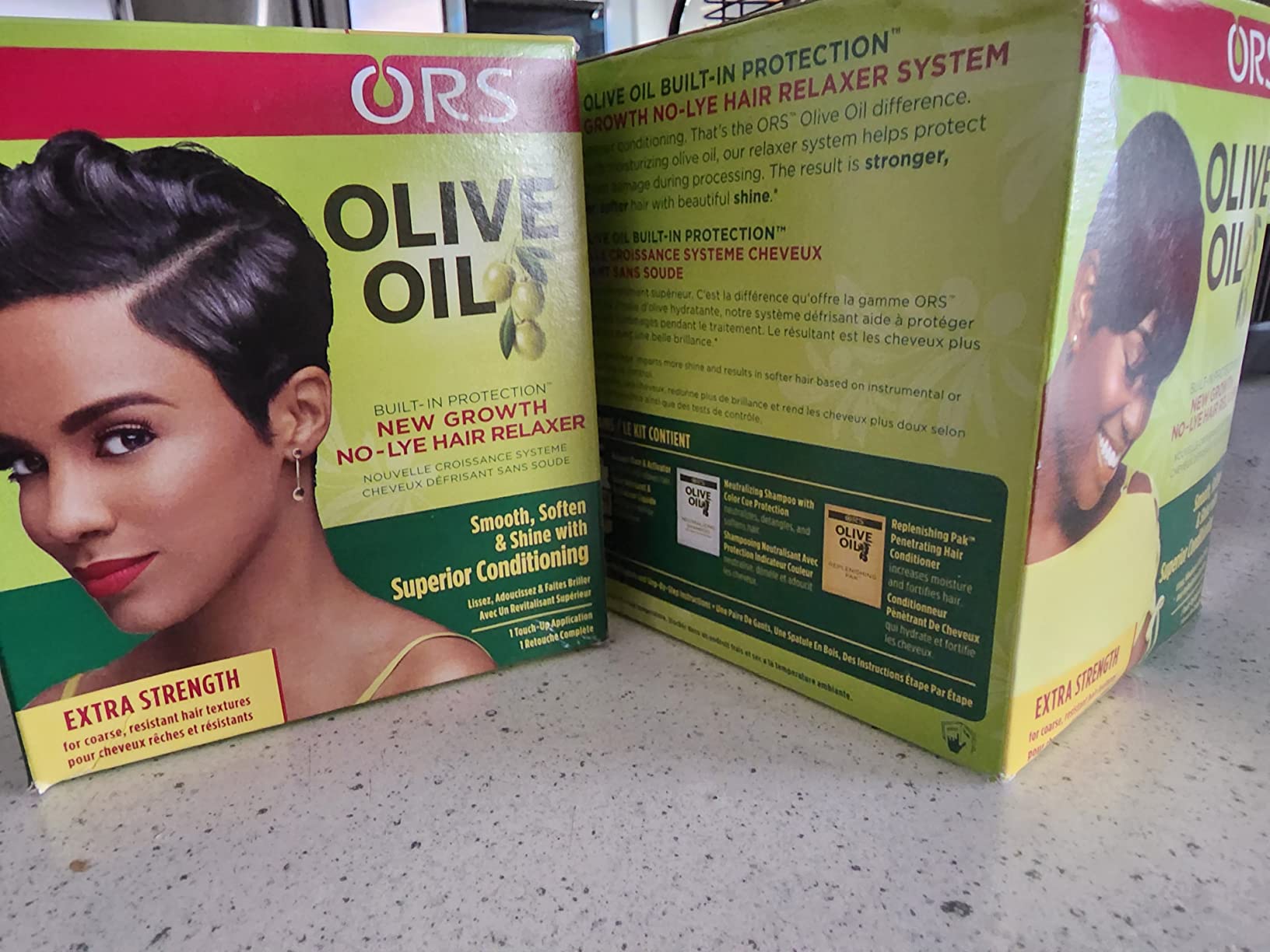 ORS Olive Oil Build-In Protection New Growth No-Lye Hair Relaxer - Extra Strength (Pack of 2) customer photo 2
