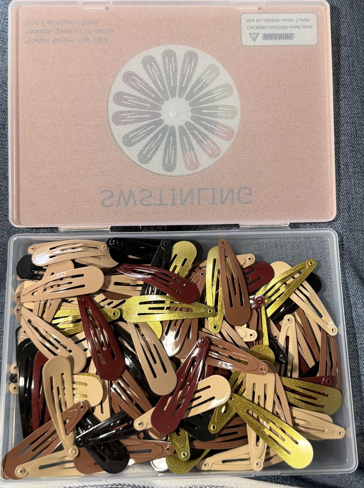 120 Pack Colorful Metal Snap Hair Clips, 2 Inch Hair Barrettes for Styling | 40 Assorted Candy Colors Non-Slip Hair Accessories for Women Kids Teens Girls customer photo 1