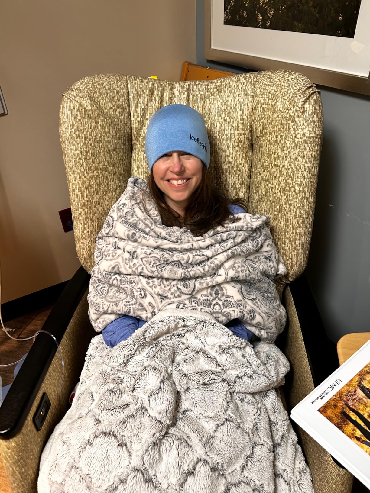 Migraine Relief Cap, As Seen on Shark Tank, Soft & Stretchy Gel Tension Headache Relief Cap, Extended Cooling Hangover Ice Hat, Odorless Head Wrap Ice Pack Wrap, Headache Migraine Mask customer photo 2