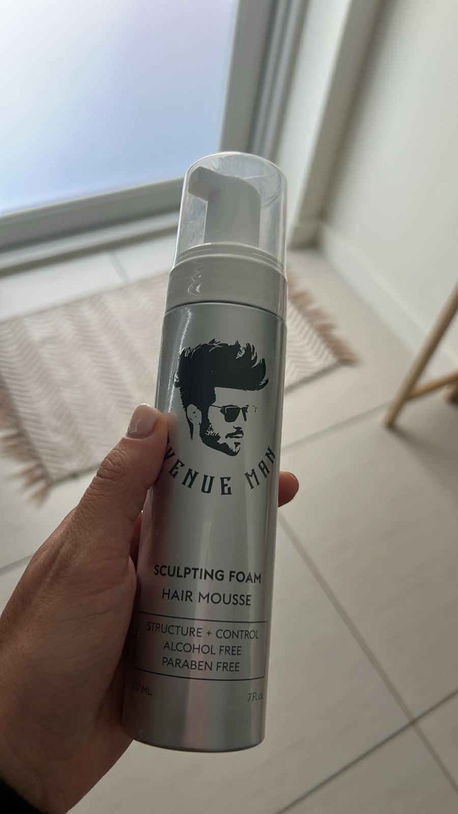 Avenue Man Sculpting Foam for Men - Frizz Control & Firm Hold Hair Mousse for Men - Styling Hair Products - Mens Mousse for Hair Styling with No Crunch, Clean Texture & Long-Lasting Lift - 7 oz customer photo 1