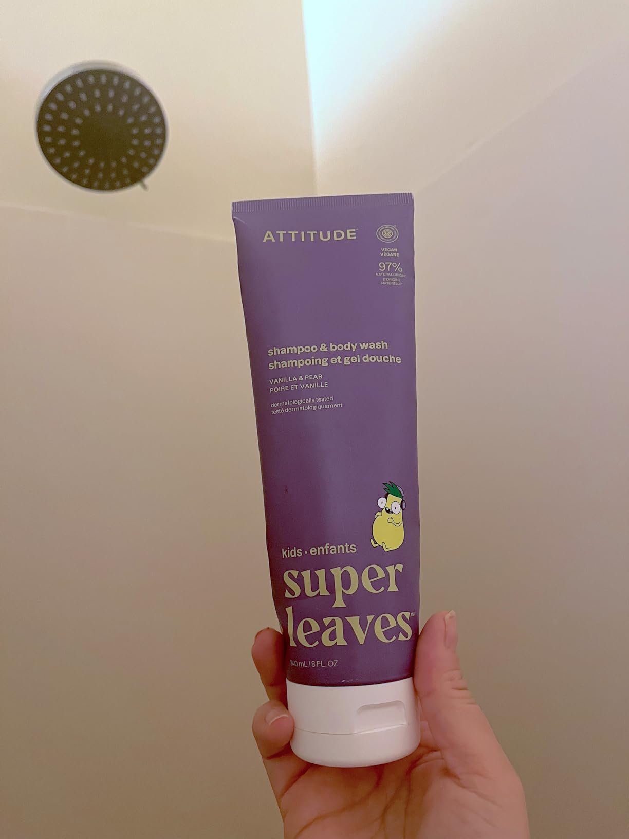 ATTITUDE Shampoo and Body Wash for Kids, EWG Verified Hair and Body Cleanser, Dermatologically Tested Soap, Plant and Mineral Based Bath Products, Vegan, Blueberry, 16 Fl Oz customer photo 2