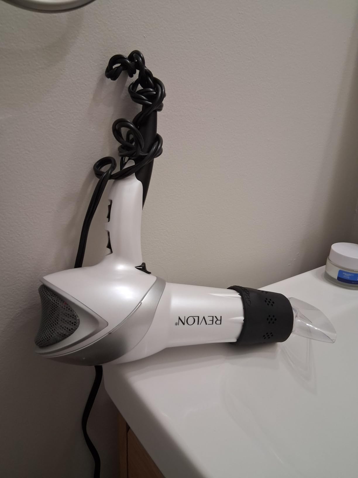 SnozzlePro Hair Dryer Attachment Adapter for Concentrator Nozzles - Patented No-Slip Design - Fits Most Standard Blow Dryers 1.5