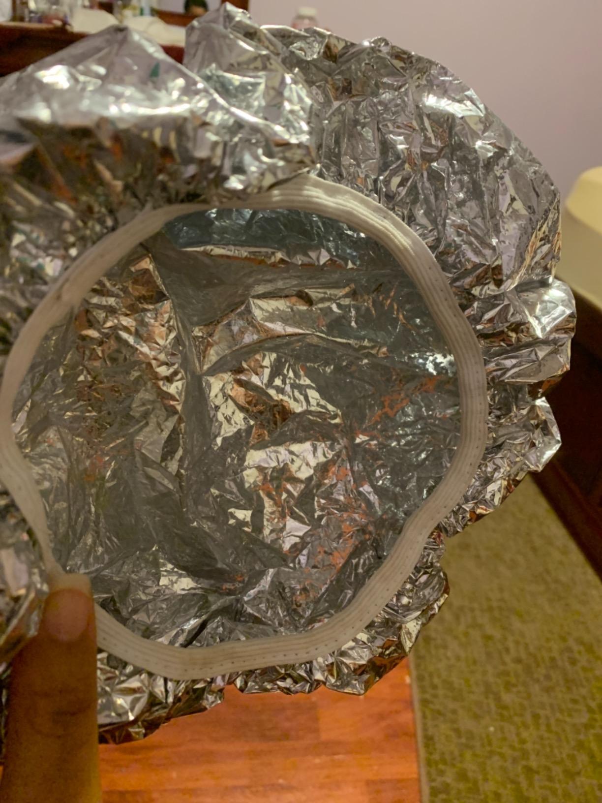 Kitsch Aluminum Foil Heat Cap for Deep Conditioning - Reusable Hair Streamer For Coloring, Perm & Treatment, Heat Cap with Elastic Band, Deep Conditioning Hair Cap, Shower Cap for Sauna, Shower & Spa customer photo 2
