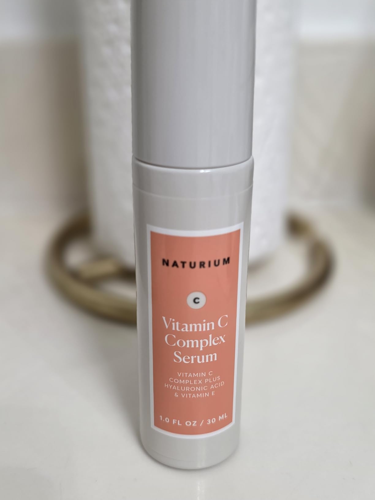 Naturium Vitamin C Complex Face Serum, Plus Hyaluronic Acid & Vitamin E, Anti Aging Skin Care Treatment, 1 oz customer photo 1