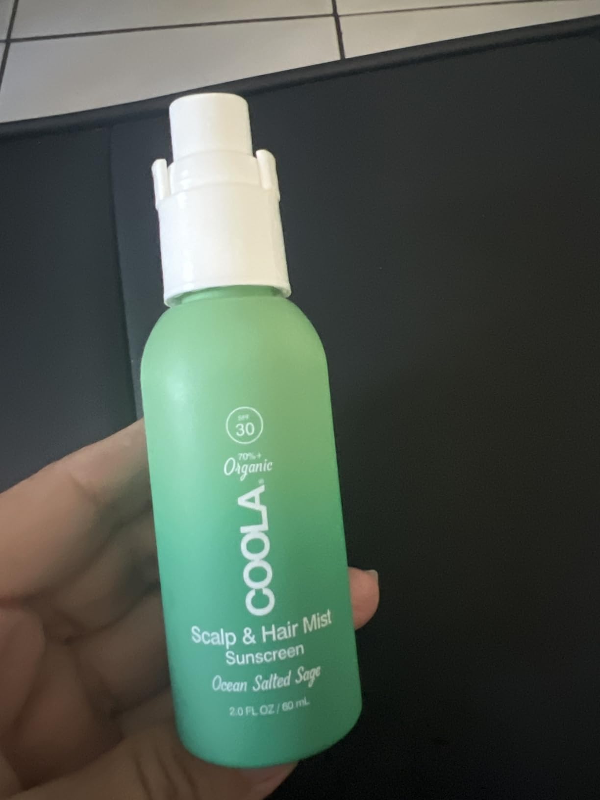 COOLA Organic Scalp Spray & Hair Sunscreen Mist with SPF 30, Dermatologist Tested Hair Care for Daily Protection, Vegan and Gluten Free, Ocean Salted Sage, 2 Fl Oz customer photo 2