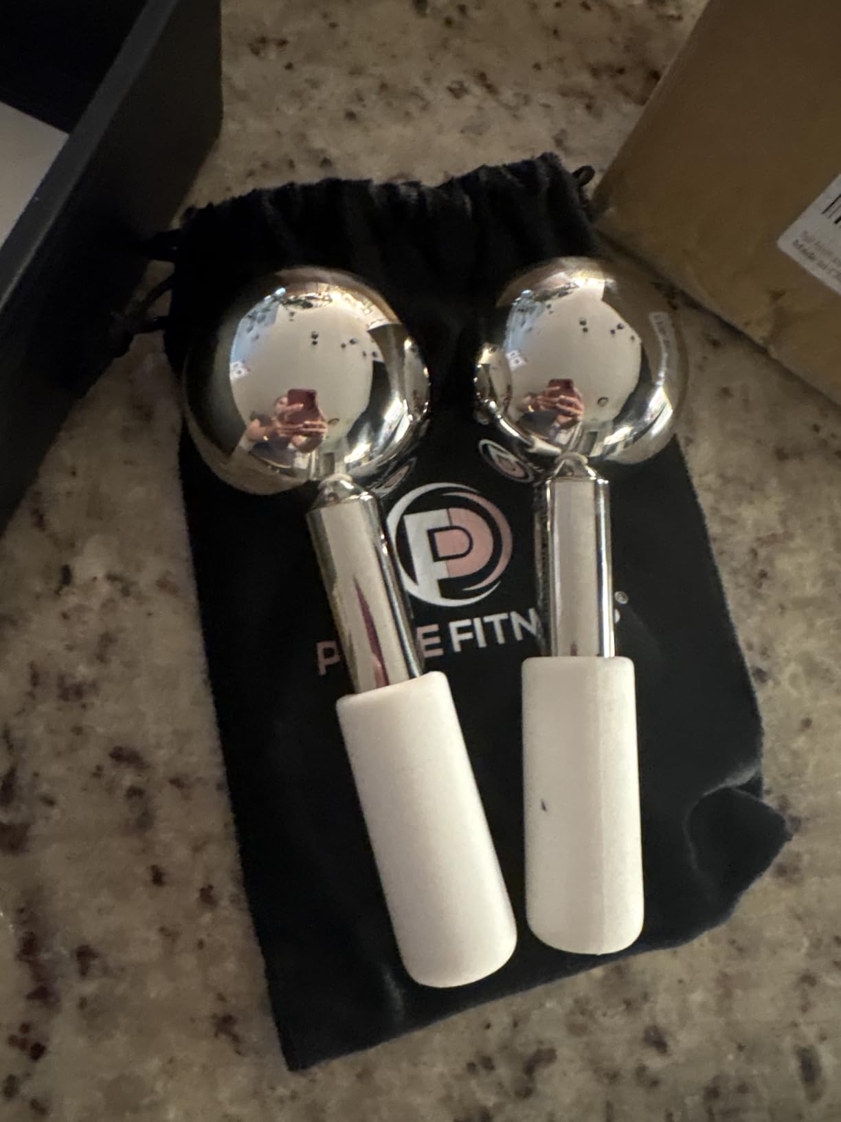 Ice Globes for Facials | Unbreakable Steel Cooling Roller | Cryo Sticks for Face | Massager for Face Neck & Eyes | Skin Care for Dark Circles, Puffiness, Wrinkles, Collagen Production (White) customer photo 2