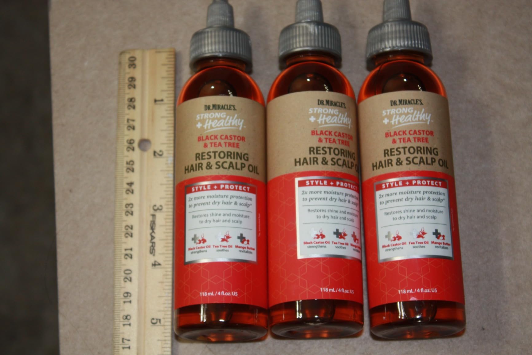 Dr. Miracle's Strong & Healthy Restoring Oil with Black Castor Oil, Tea Tree Oil, and Mango Butter for 2x Moisture - 4oz customer photo 2