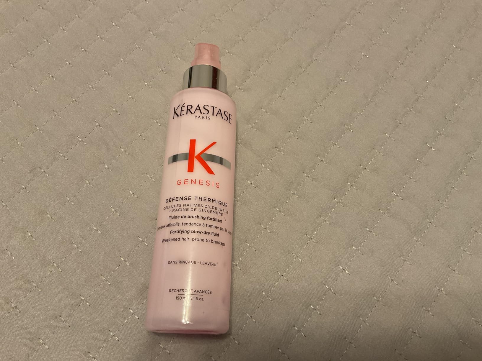 Kerastase Genesis Thermique Blow Dry Primer, Heat Protectant for Weak or Damaged Hair, Anti-Breakage, Detangles and Hydrates, Strengthens & Reduces Frizz, Sulfate Free, 5.1 Fl Oz customer photo 2