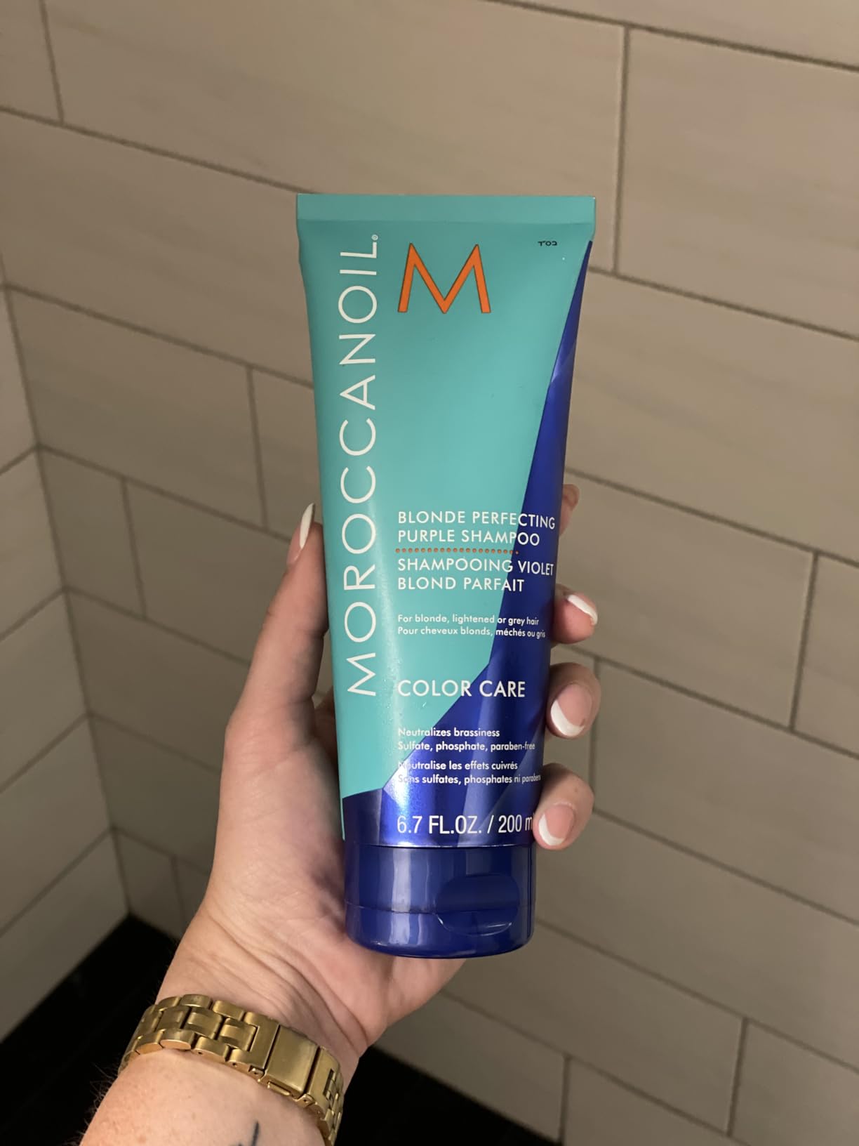 Moroccanoil Blonde Perfecting Purple Shampoo customer photo 2