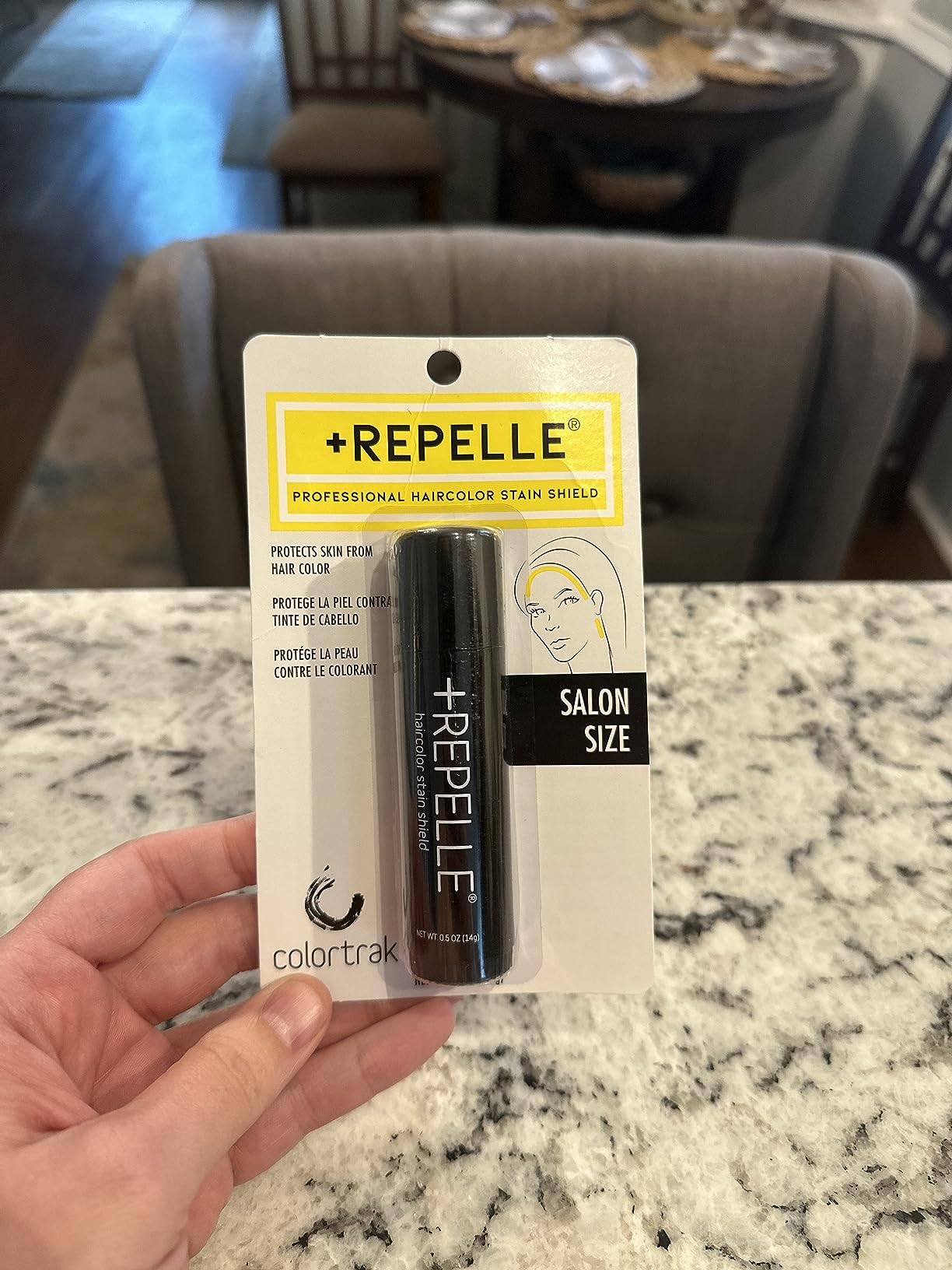 Colortrak Repelle Professional, Hair Color Stain Shield, Up to 30 Uses, Mini Stick, Protect Clients from Hair Color Stains, Safe and Easy to Use, 5 ounces customer photo 2
