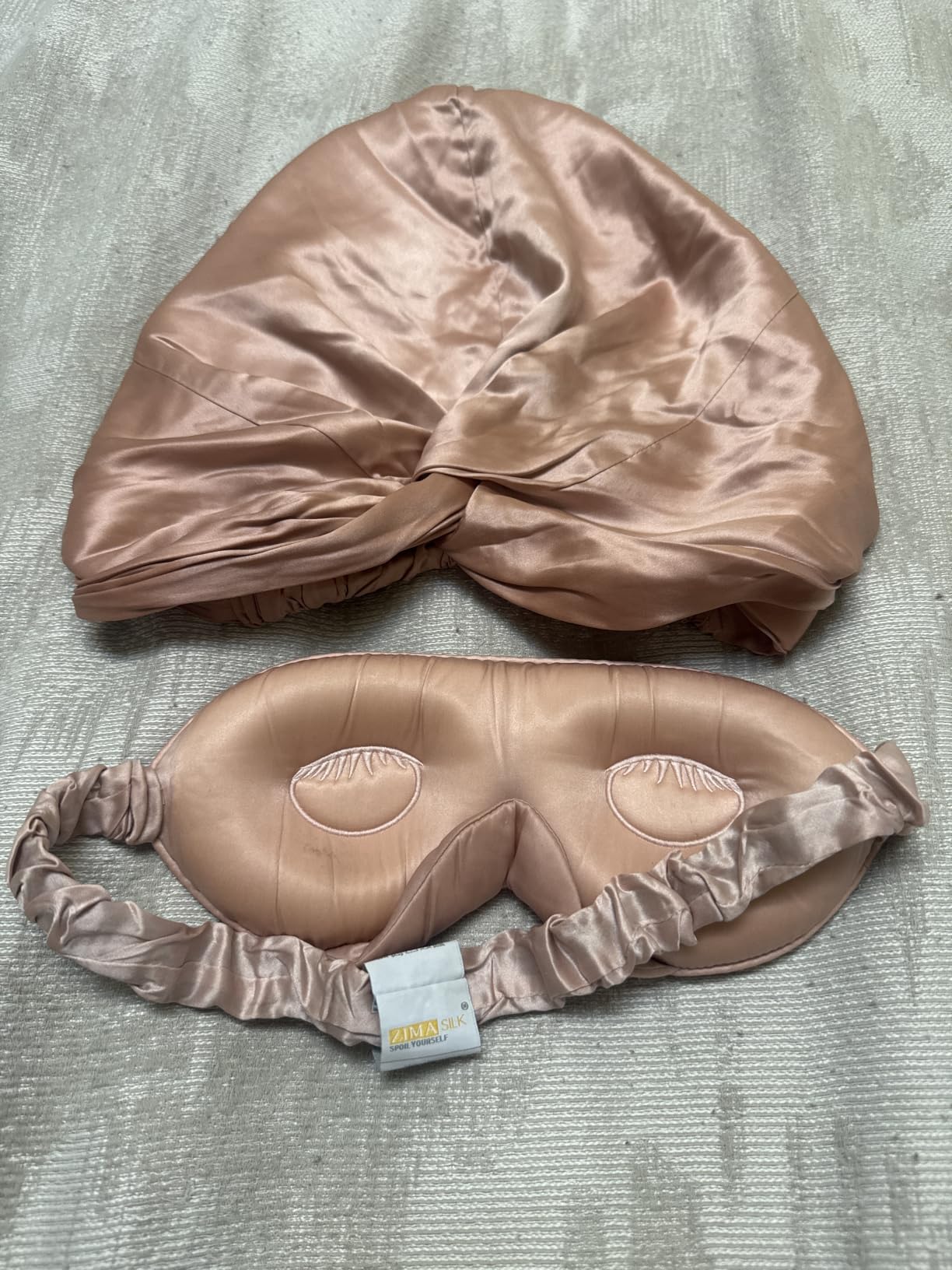 ZIMASILK 22 Momme 100% Mulberry Silk Bonnet for Sleeping Women | Double Layer Breathable Highest Grade 6A Silk Hair Wrap customer photo 2