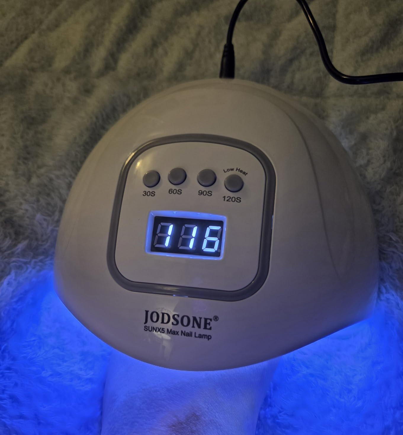 JODSONE UV LED Nail Lamp, Nail Dryer for Gel Polish, Led Light with Automatic Sensor & 4 Timers customer photo 2