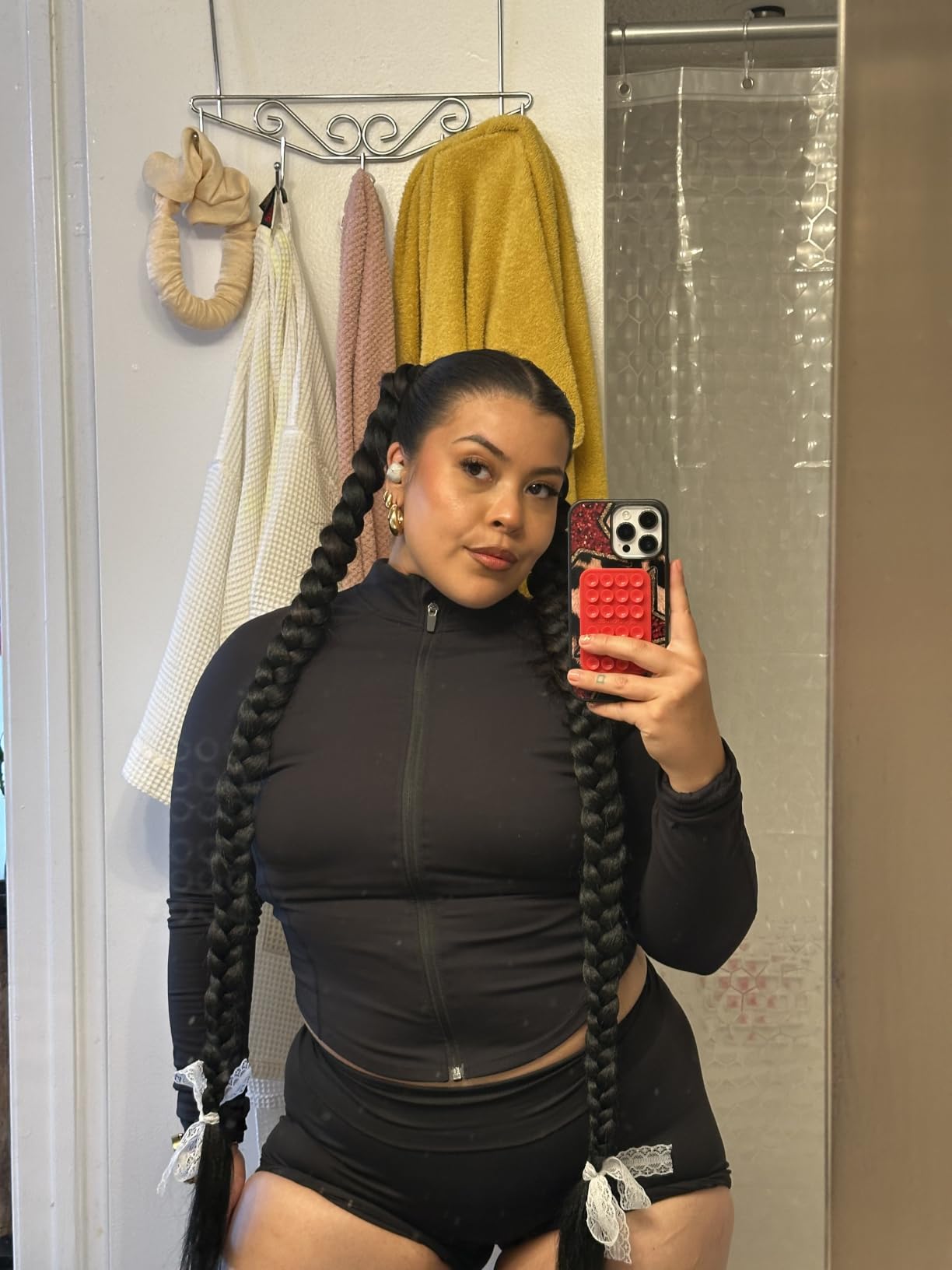 Alrence Braiding Hair Pre Stretched 30 Inch 8 Packs For Knotless Braids | Tangle-Free, Lightweight, Natural, Soft, Easy to Braid, for Boho Style, Senegalese Twist, Crochet, 1B Natural Black customer photo 2