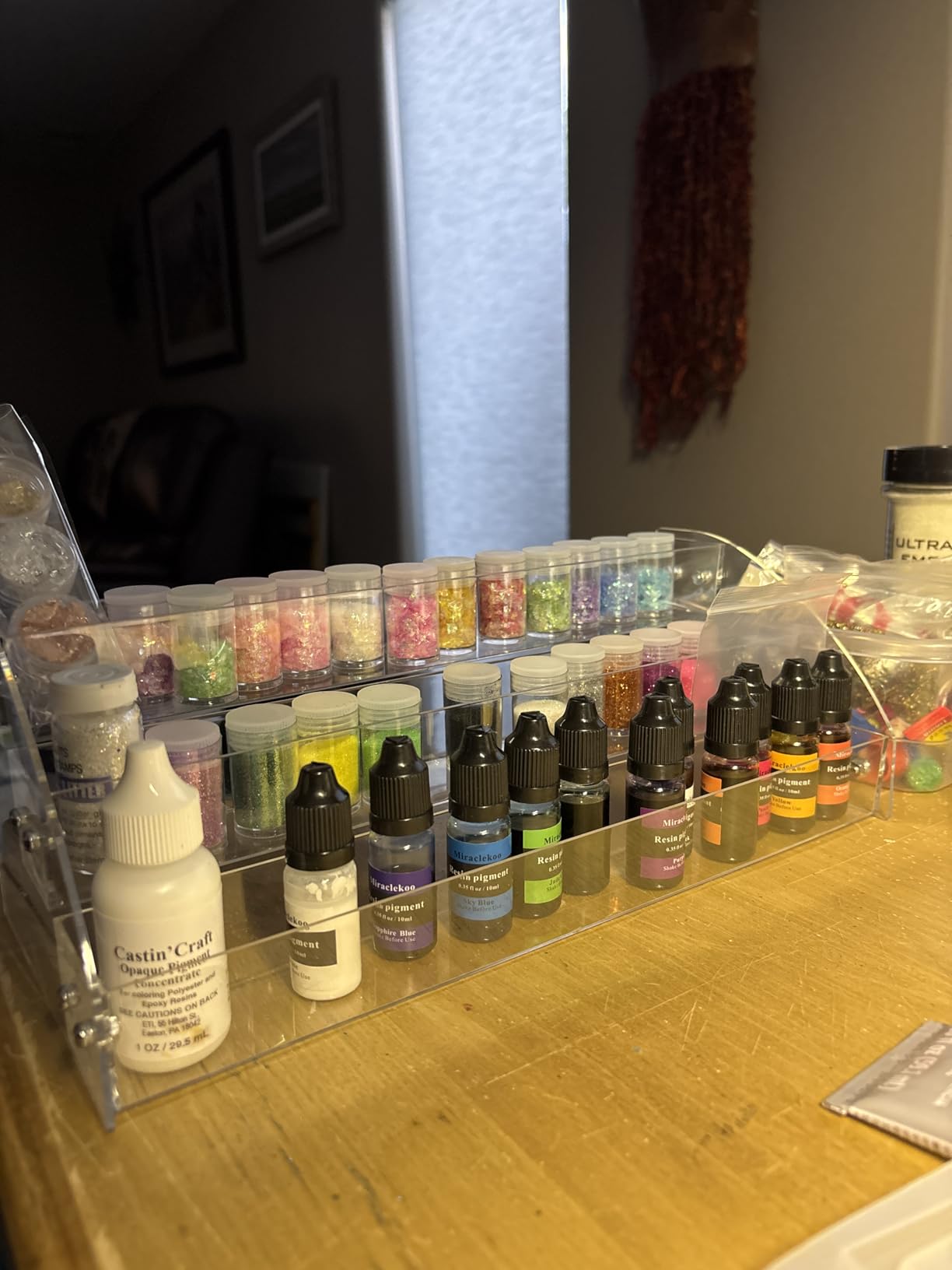 KINGROW Nail Polish Organizer, Acrylic Paint Display for table 6 Tier | Durable acrylic rack, easy install, versatile storage for polish, paint, oils, glasses, and ink customer photo 1