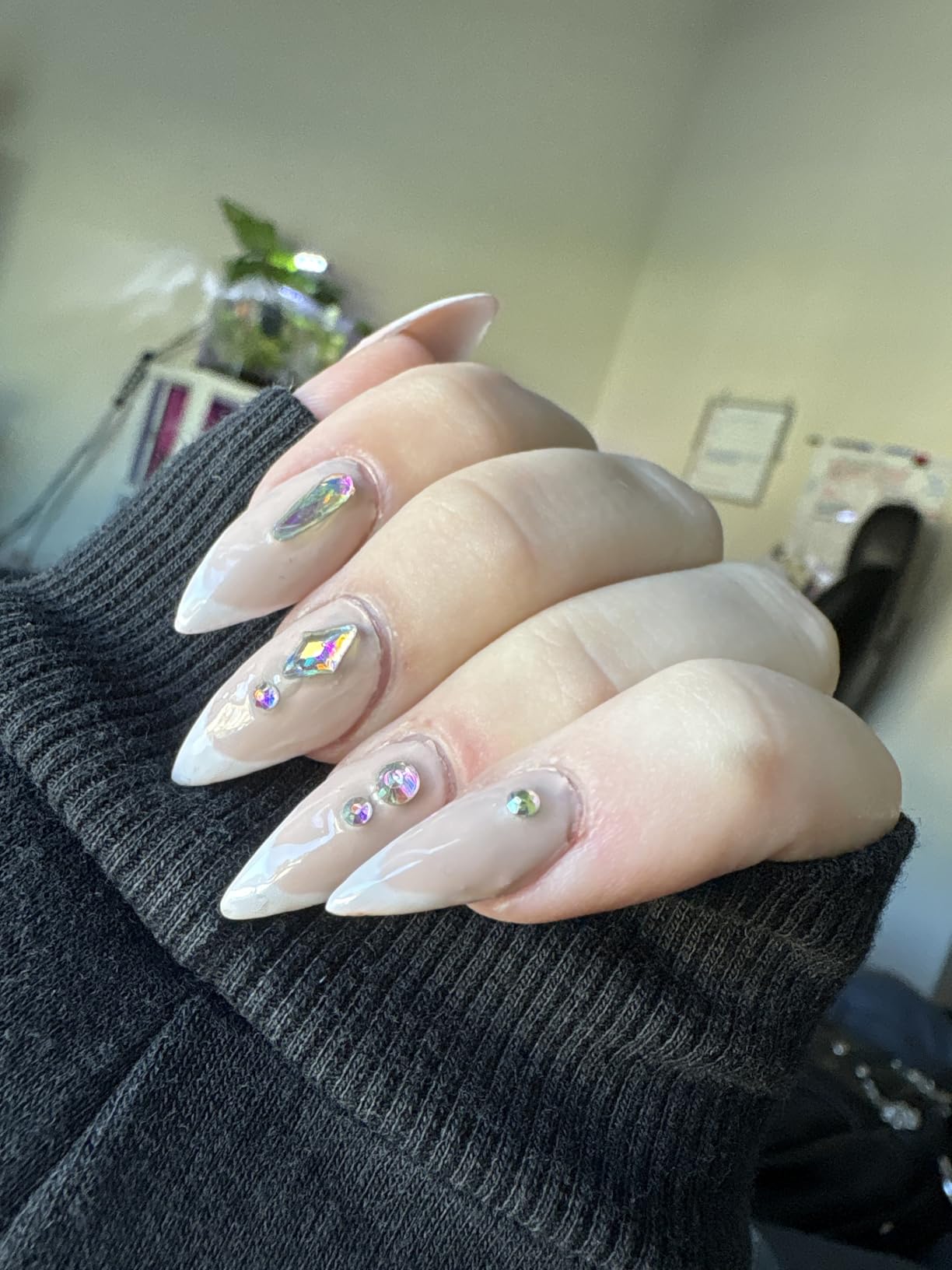 Beetles Gel Polish Nail Glue with Nail Gems Set | Nail Rhinestone Glue Crystal Glass Rhinestones For Nail Art, Nail Gems with Double-Ended Nail Brush customer photo 2