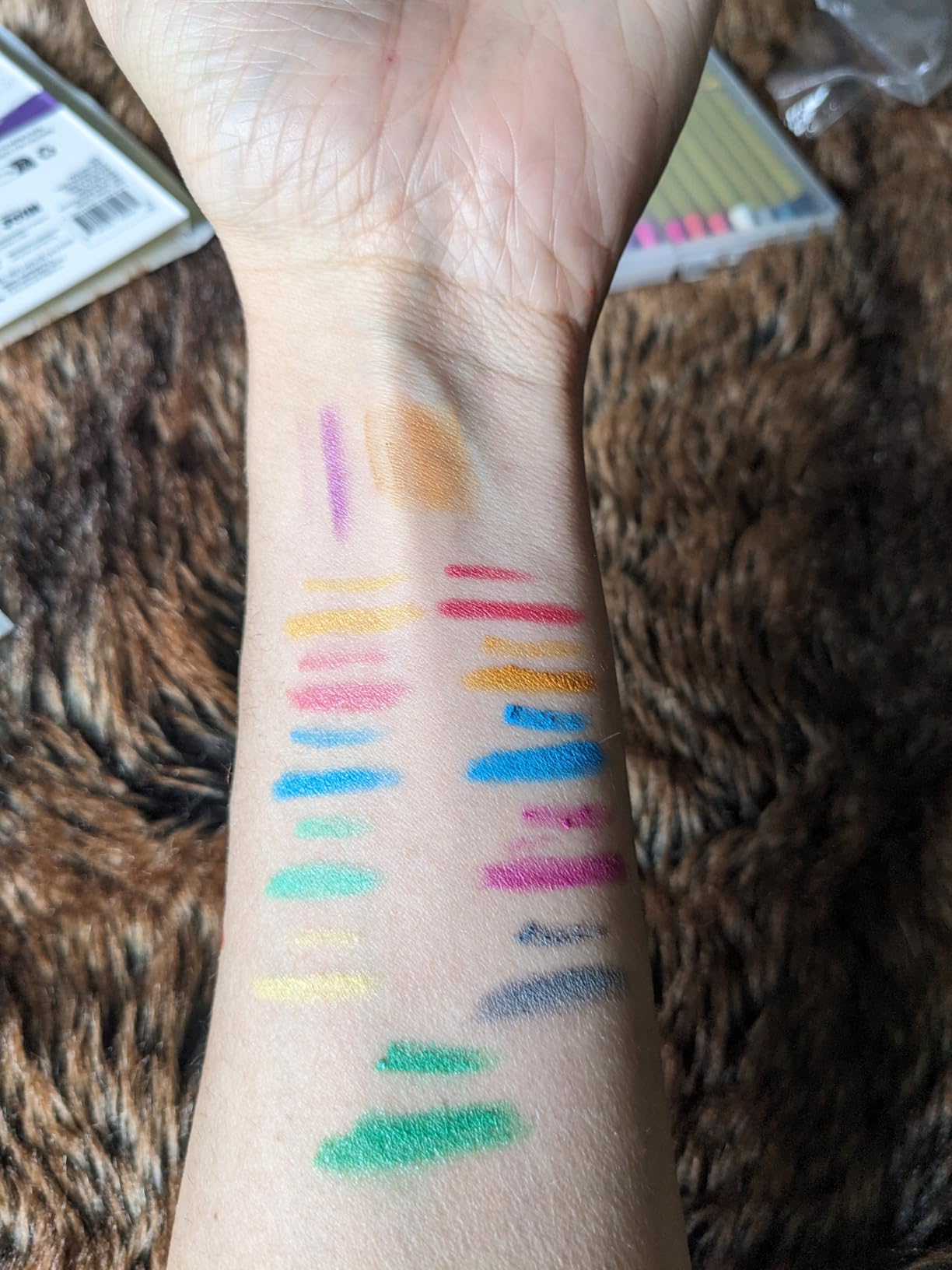 42PCS Face and Body Paint Crayons, XL Face Painting Kit Safe and Non-Toxic Ultimate Party Pack Including 14 Metallic Colors for Birthday Makeup Party Supplies, Festivals, Gifts for Kids Girls Boys customer photo 2