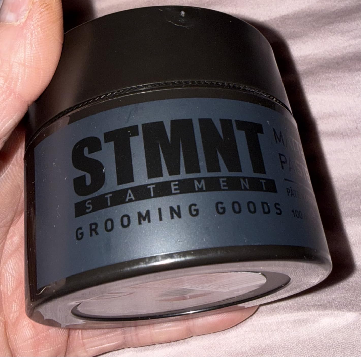 STMNT Grooming Goods Matte Paste 3.38 oz | All Day Strong Hold & High Volume | Hair Clay Paste For Men | Non-Greasy Formula customer photo 1