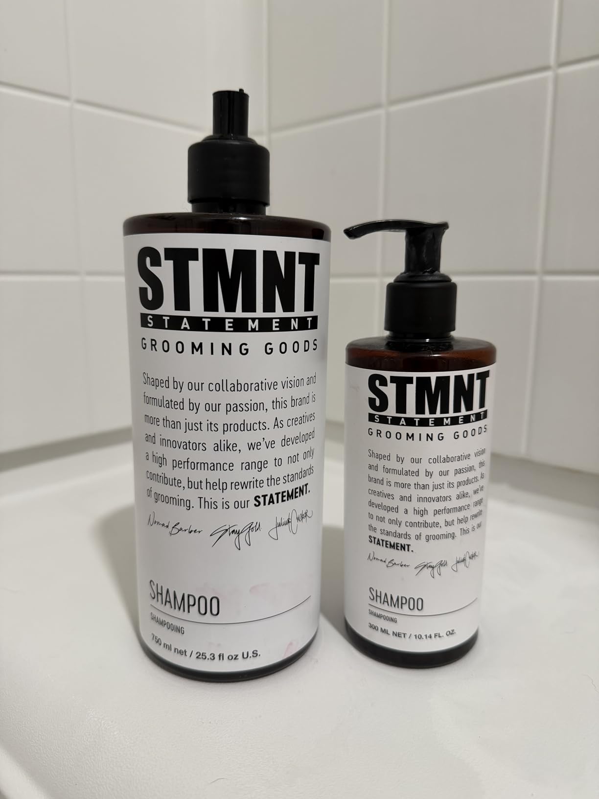 STMNT Grooming Goods Shampoo | SLS/SLES Sulfates Free | Activated Charcoal & Menthol | Removes Build Up | All Hair Types customer photo 1