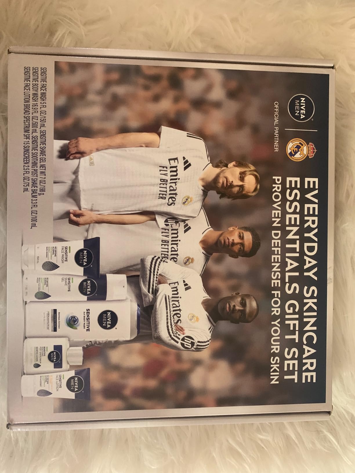 NIVEA MEN Sensitive Skin Care Set for Men, Variety Pack, 5 Items | Face Wash, Body Wash, Shave Gel, Post Shave Balm, Face Lotion SPF 15 customer photo 2