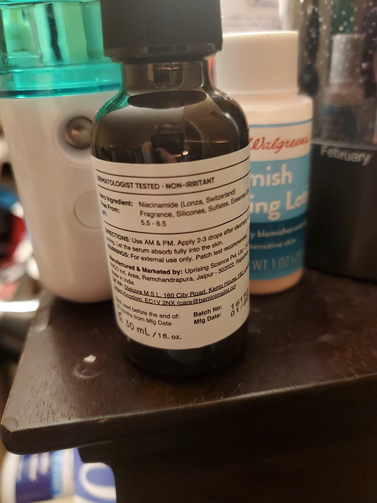 Minimalist Niacinamide 10% + Zinc 1% Face Serum for Enlarged Pores, Acne & Excess Oil | Reduces Blemishes for Even Skin Tone | For Women & Men | 1 Fl Oz / 30 ml customer photo 2