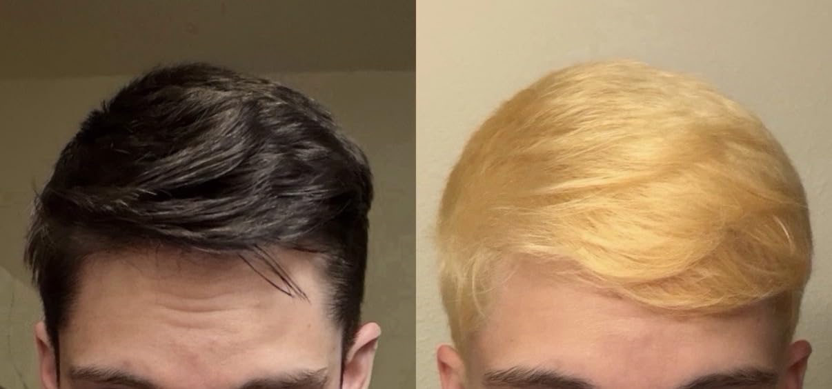 L'Oreal Paris Feria Hyper Platinum Advanced Lightening System Hair Bleach, Lifts Up To 8 Levels, Includes Anti Brass Purple Conditioner, 1 Hair Dye Kit customer photo 1