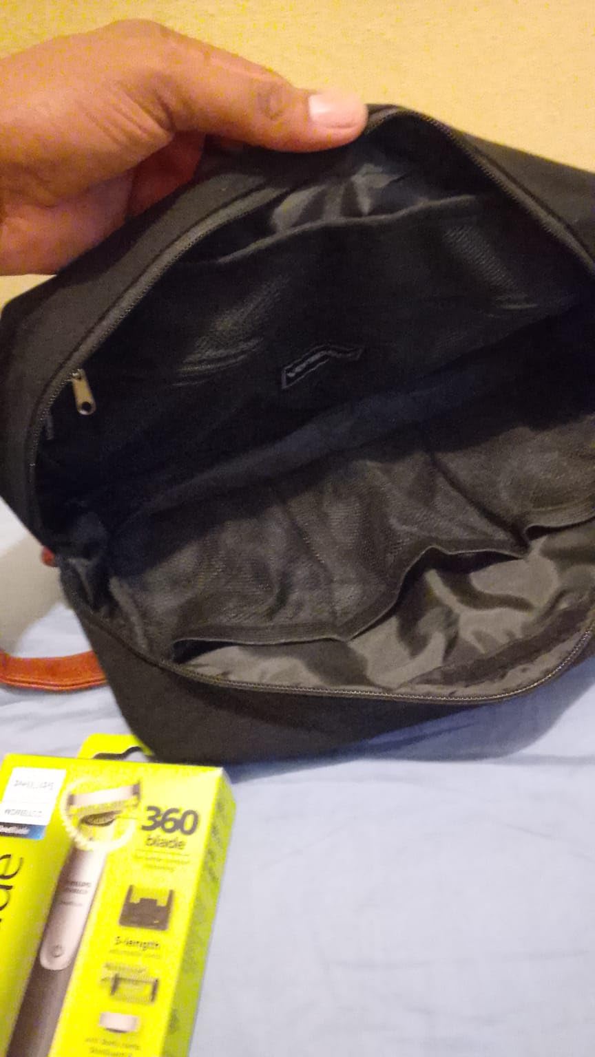 Vorspack Travel Toiletry Bag - Hanging Toiletry Bag for Men Water Resistant Canvas Shaving Bag with Large Capacity for Travel - Black customer photo 1