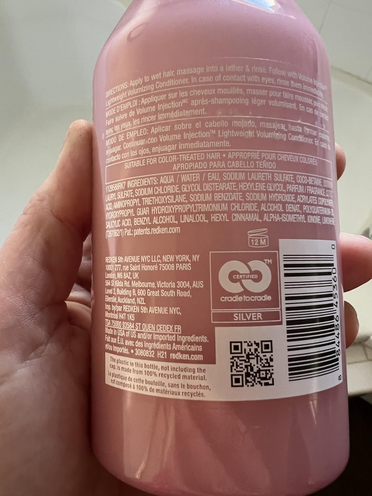 Redken Volume Injection Shampoo For Fine Hair - Adds Lift & Body, Volumizing & Detangling Without Weighing Down, Paraben Free customer photo 1