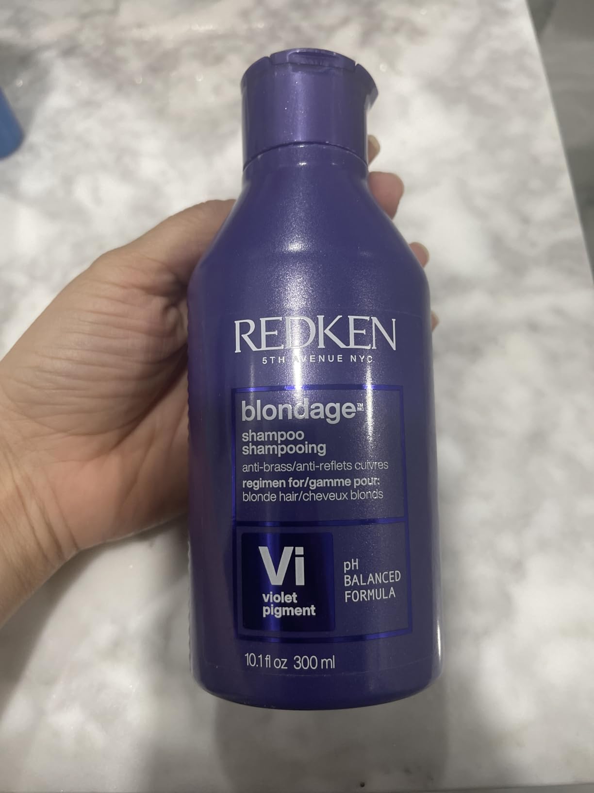 Redken Blondage Purple Shampoo For Blonde, Bleached or Highlighted Hair - Neutralizes Brassy Tones With Salicylic Acid, Color Depositing customer photo 1