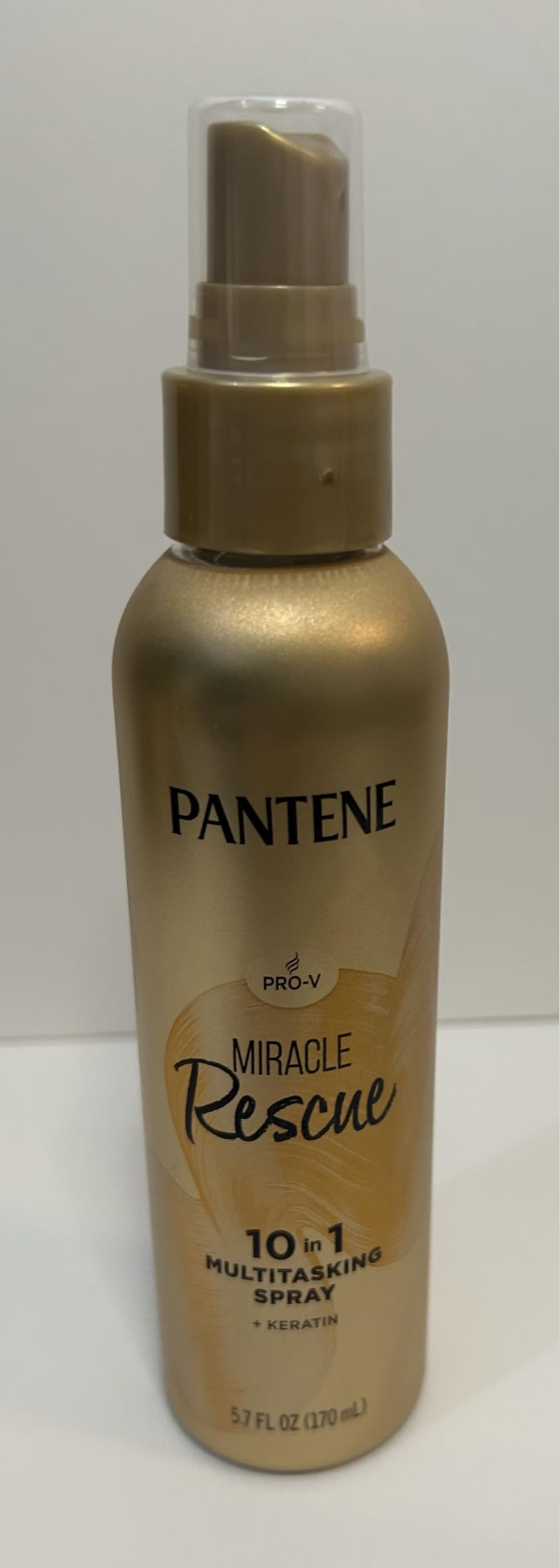 Pantene Miracle Rescue 10in1 Multitasking Spray - Heat Protection, Detangles, Repairs Damaged, Dry Hair, Improves Shine, Leave-In Conditioning Treatment with Keratin and Pro-Vitamin B5, 5.7 oz customer photo 1