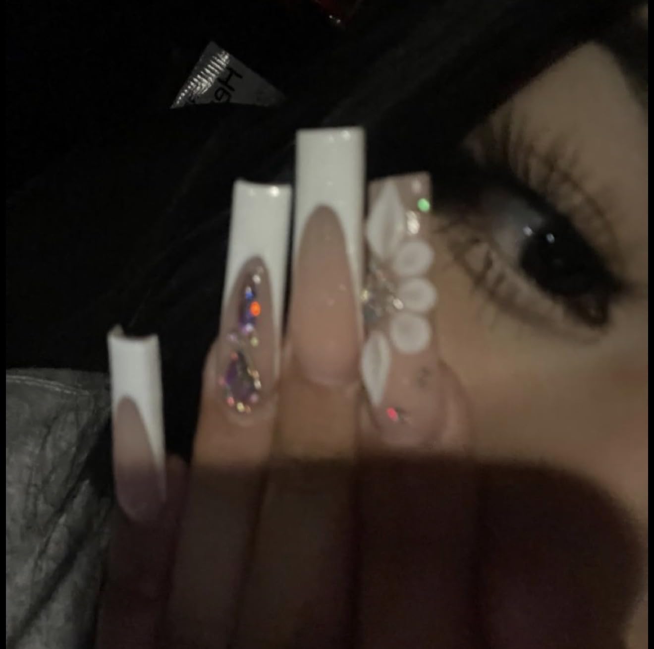 MORGLES Clear Acrylic Nail Tips 500pcs Square Half Cover for Beginners | ABS Plastic, with Glue, Clipper, Files, Cuticle Tool, 10 Sizes 0-9, Works with Dip Powder, Gel Polish, for DIY, Home Use customer photo 1