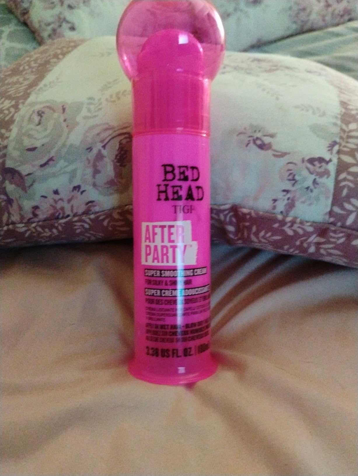 TIGI Bed Head After Party Super Smoothing Cream - Anti Frizz Hair Styling Product, Humidity Protection for Frizzy, Dull, or Coarse Hair, 3.38 fl oz customer photo 1
