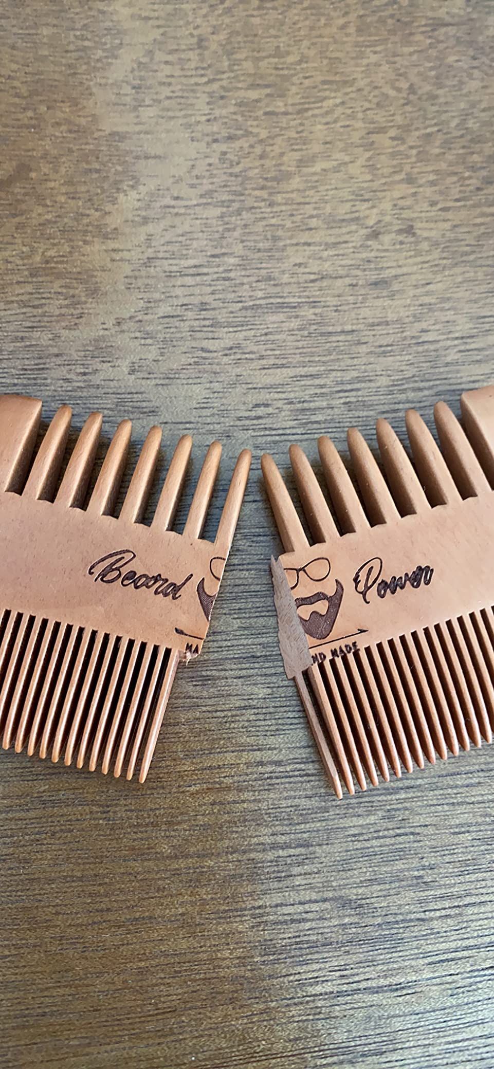 Beard Brush, Comb & Scissors Set for Men | Travel Bag Kit, Includes 1 Wooden Beard Comb & 1 Soft Beard Brush customer photo 2