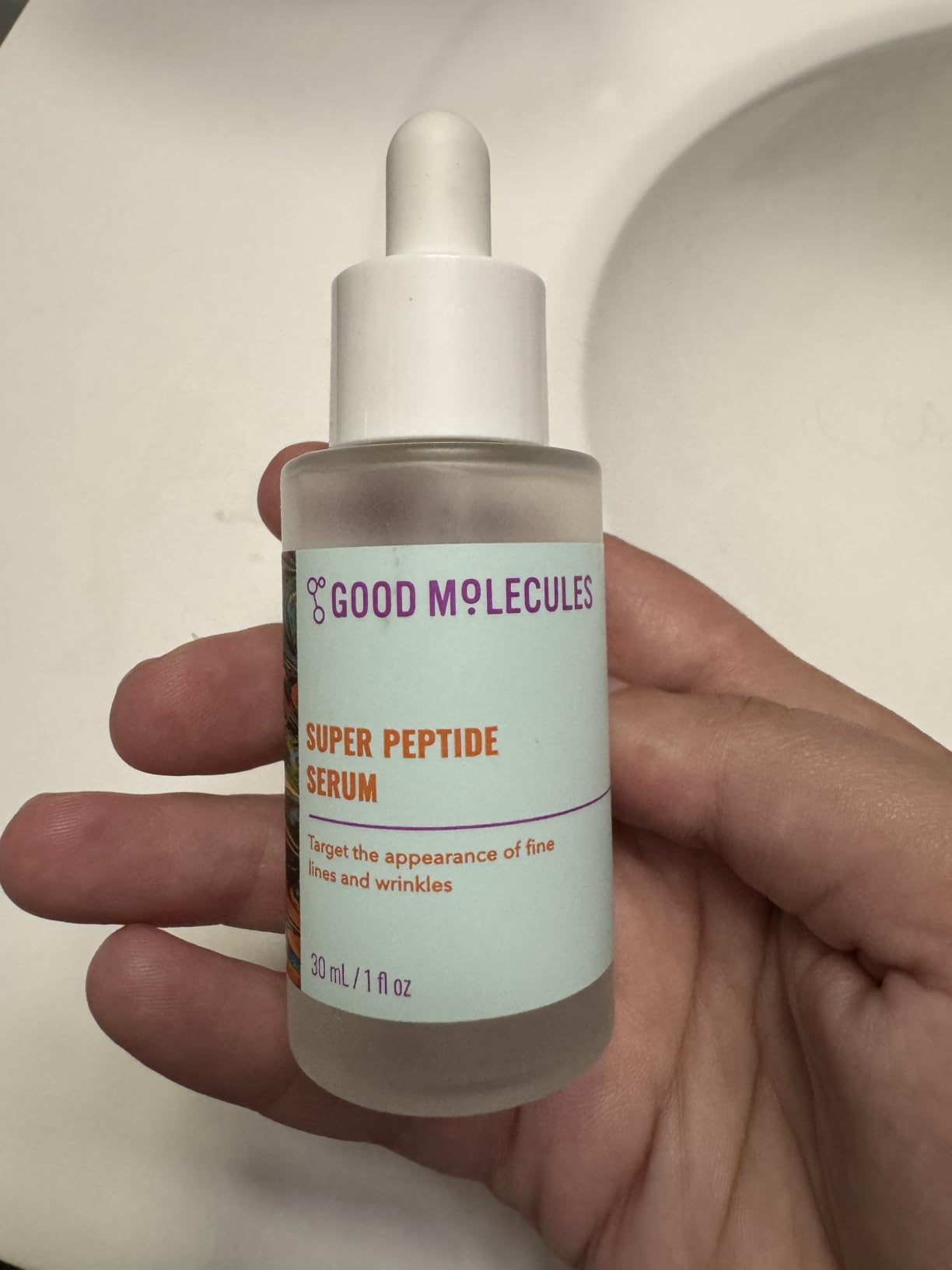 Good Molecules Super Peptide Serum - Anti-aging Facial Serum with Peptides and Copper Tripeptides to Plump and Firm - Water-Based Skincare for Face customer photo 2